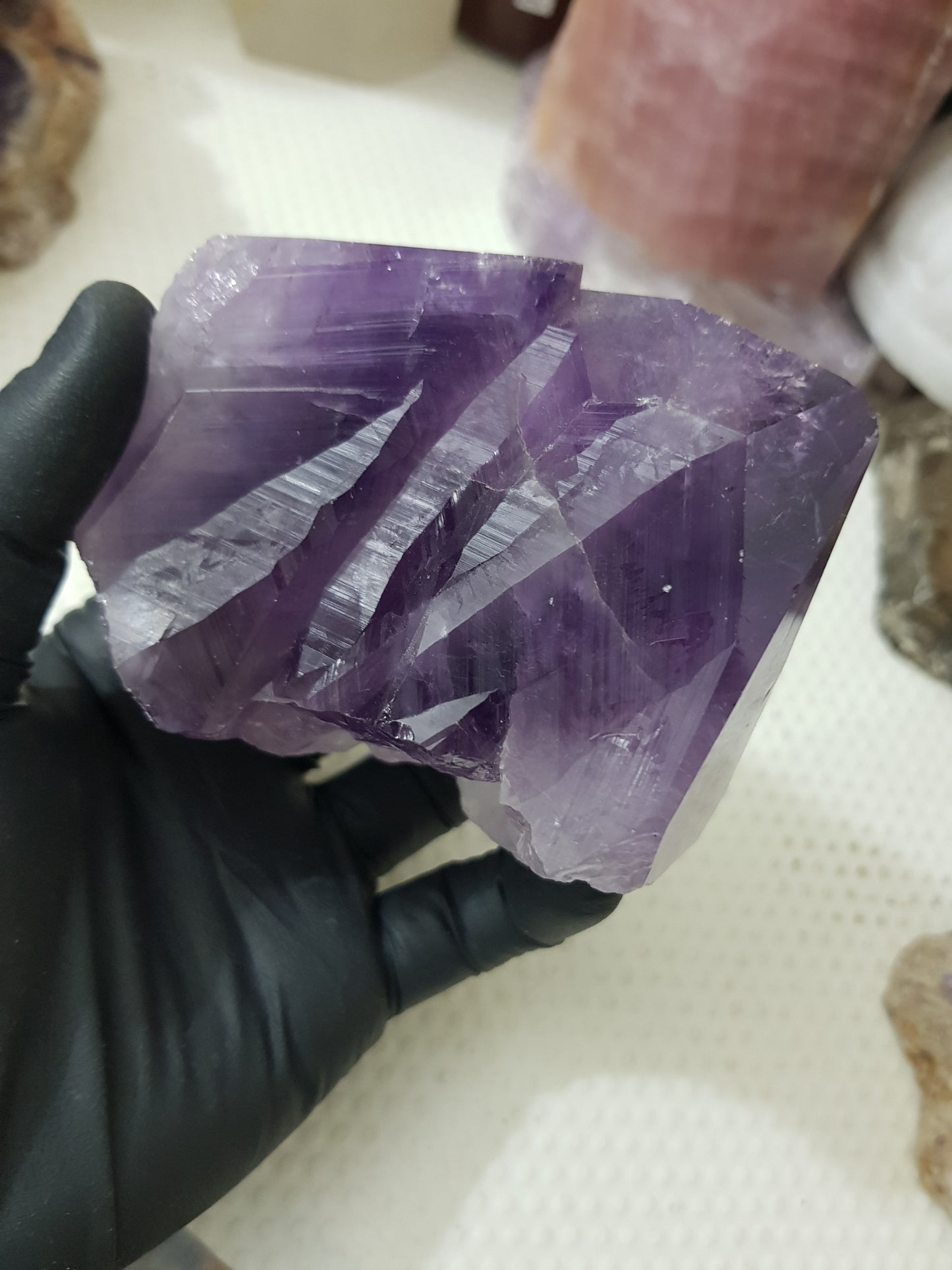 Amethyst Crystal Point With Cut Base – AP15