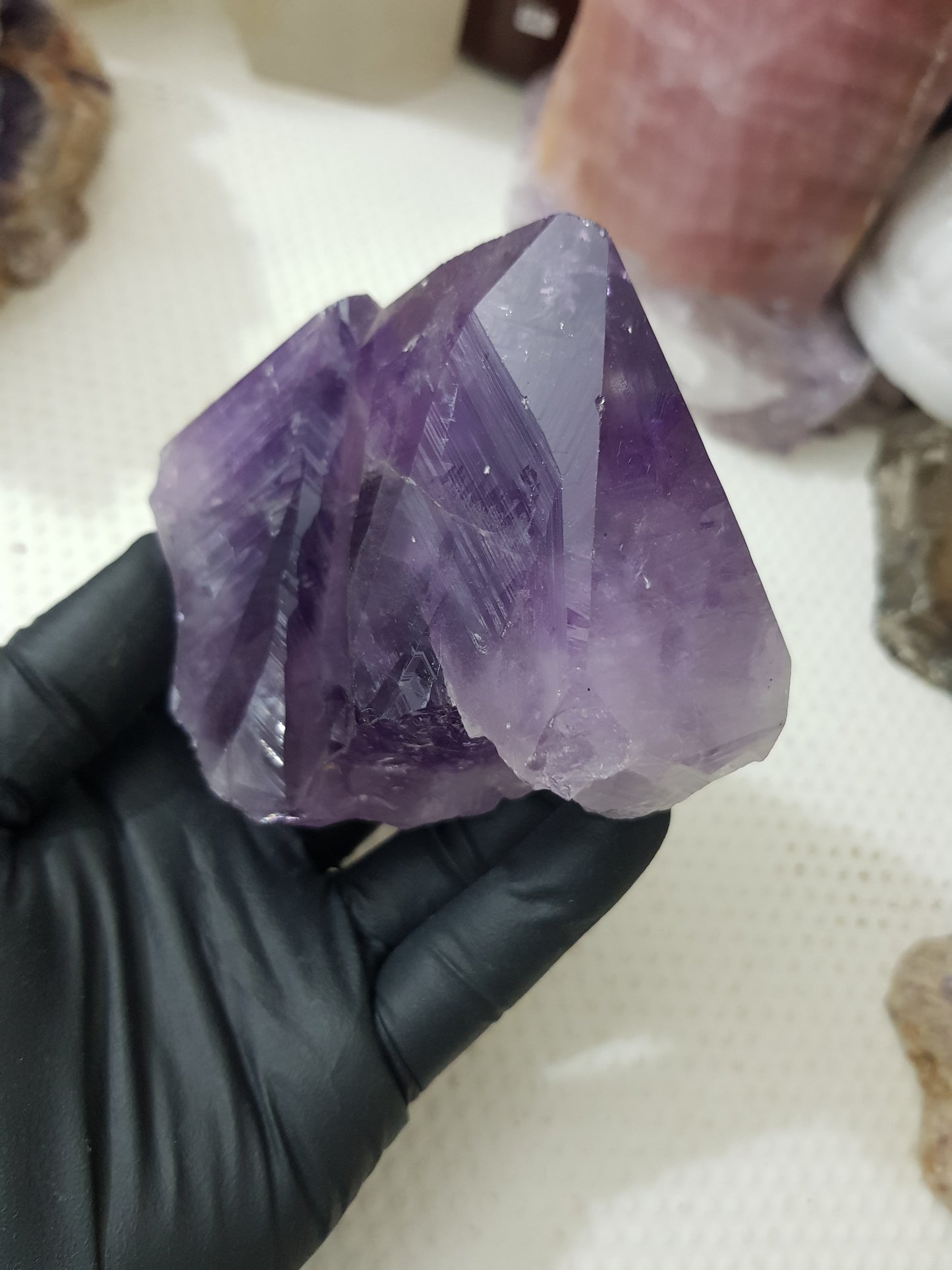 Amethyst Crystal Point With Cut Base – AP15
