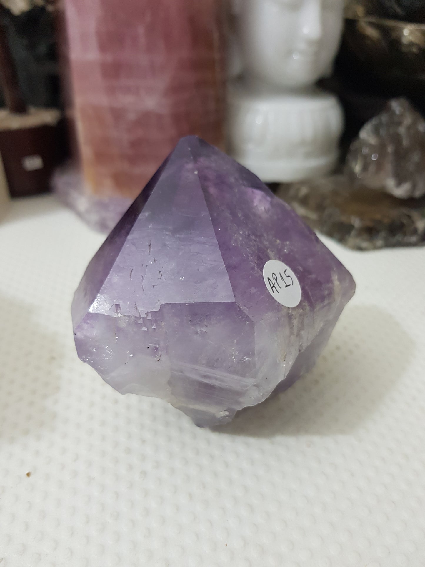 Amethyst Crystal Point With Cut Base – AP15