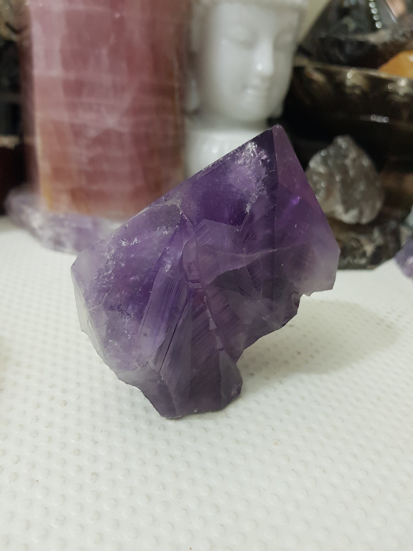 Amethyst Crystal Point With Cut Base – AP15