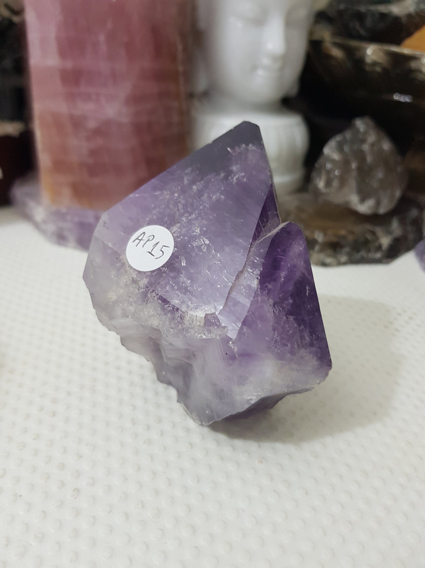 Amethyst Crystal Point With Cut Base – AP15