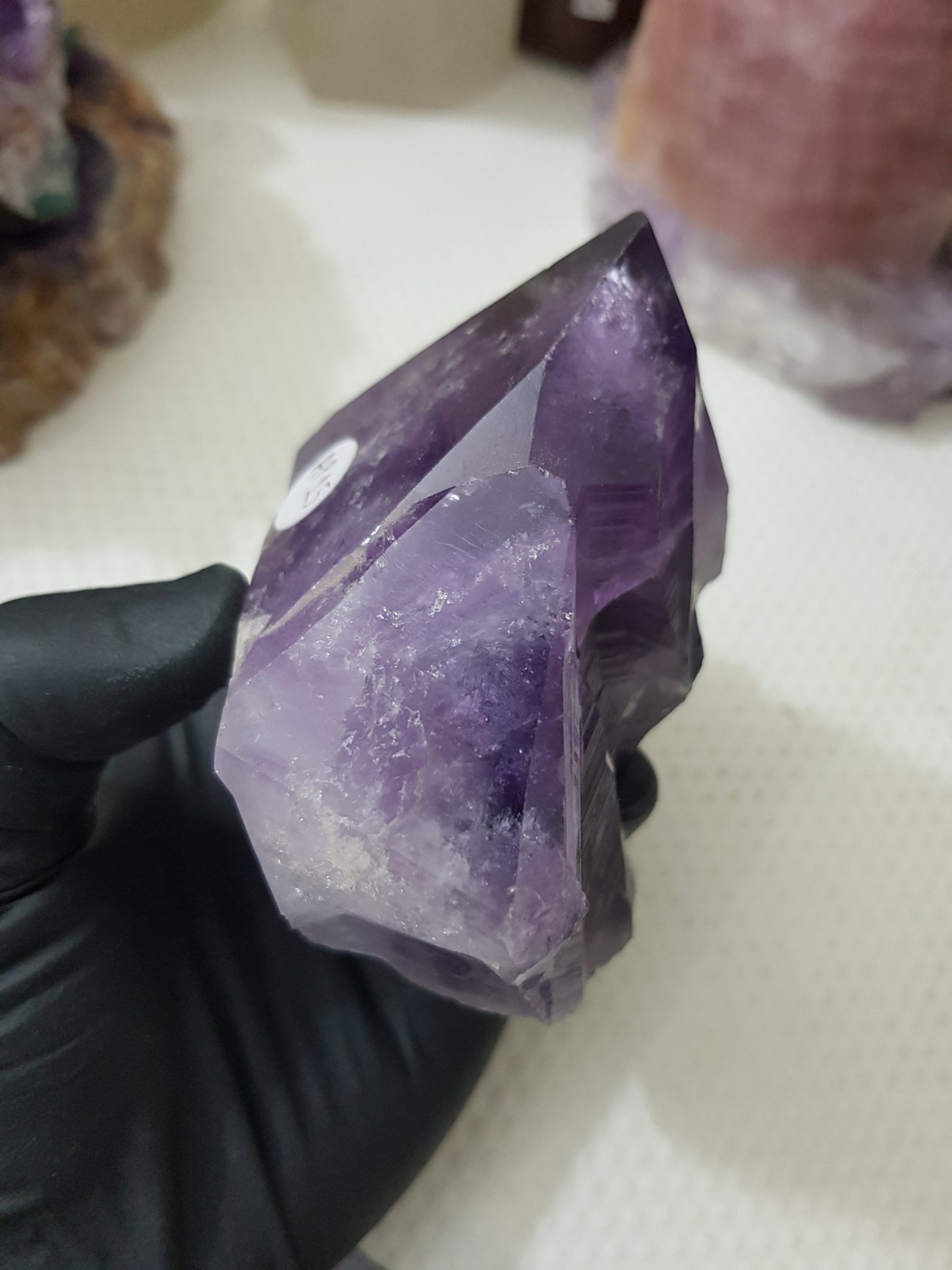 Amethyst Crystal Point With Cut Base – AP15