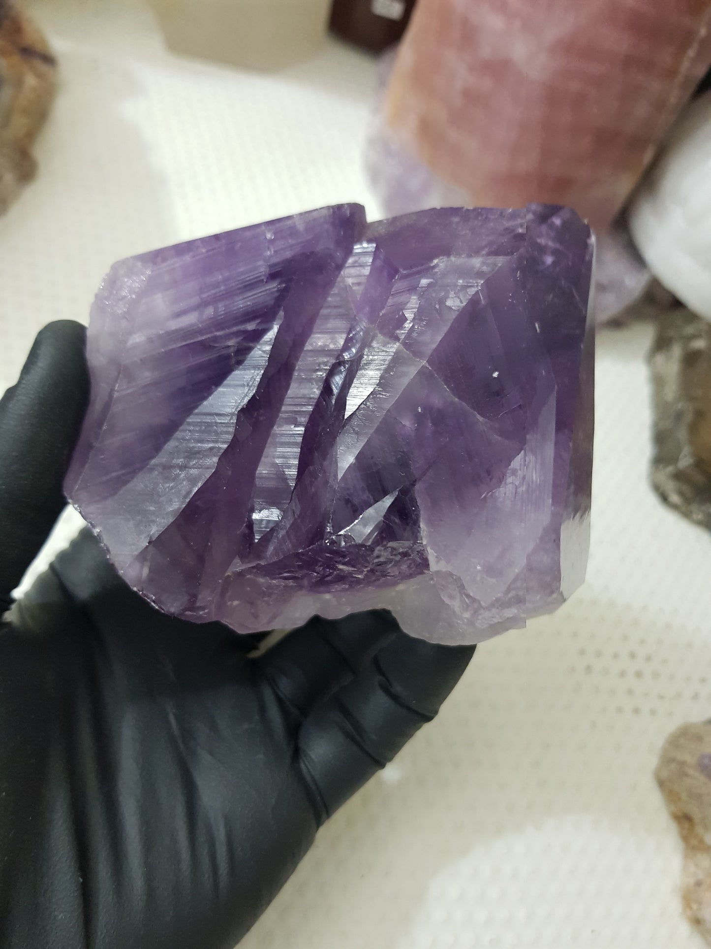 Amethyst Crystal Point With Cut Base – AP15