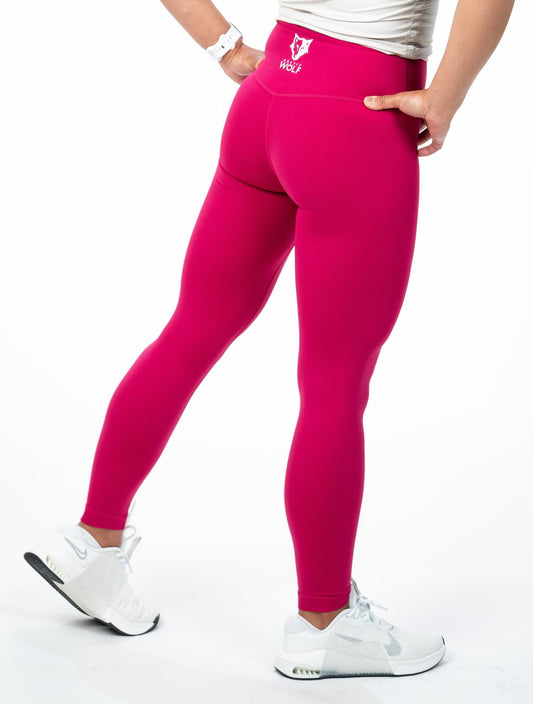 Arctic Wolf Essential Seamless Leggings - Cerise