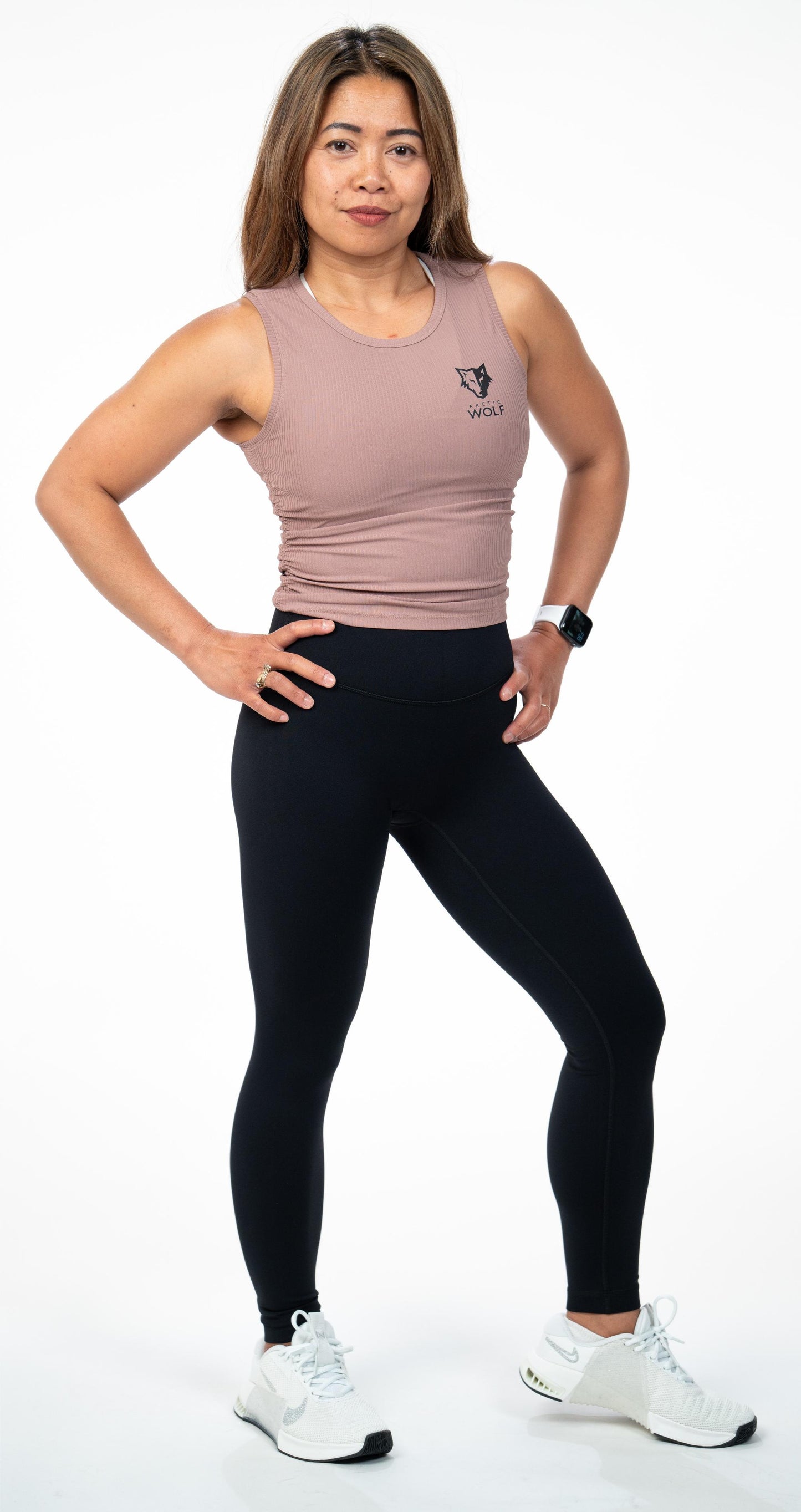 Arctic Wolf Essential Seamless Leggings - Black