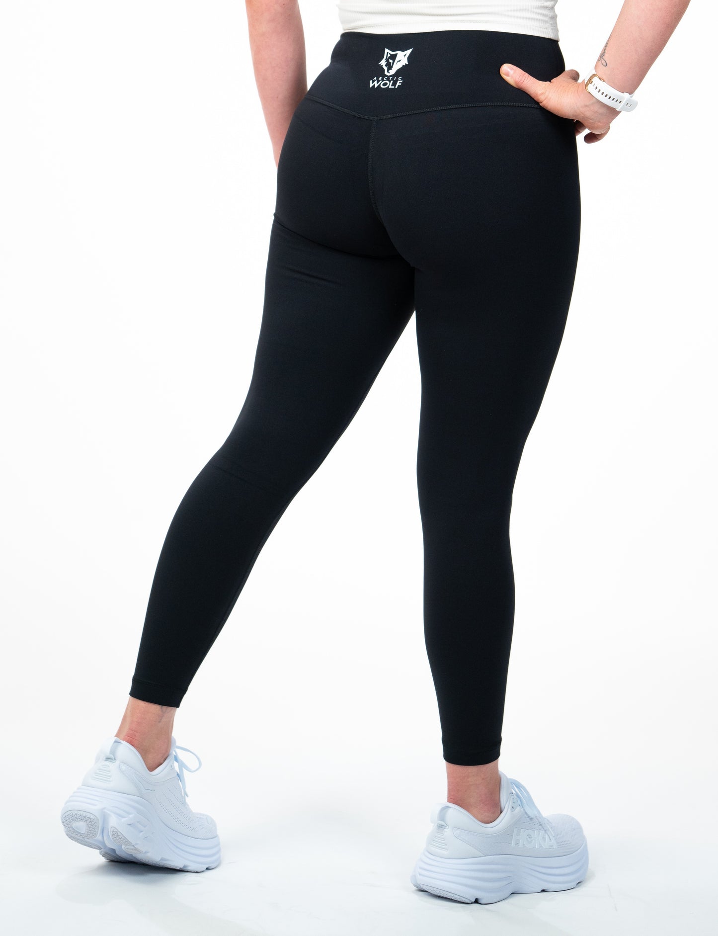 Arctic Wolf Essential Seamless Leggings - Black