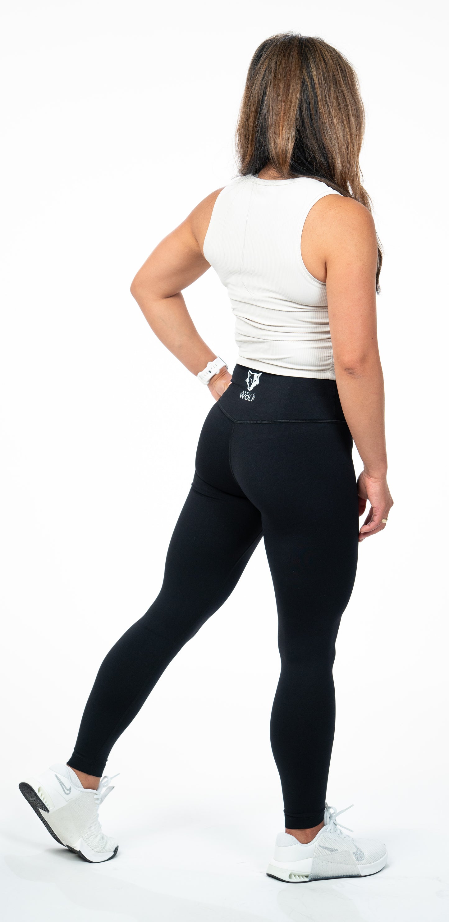 Arctic Wolf Essential Seamless Leggings - Black