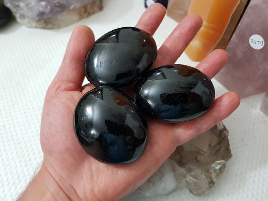 Black Tourmaline Crystal Palmstone