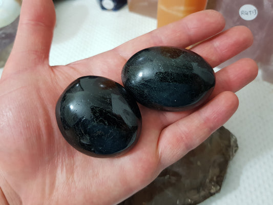 Black Tourmaline Crystal Palmstone