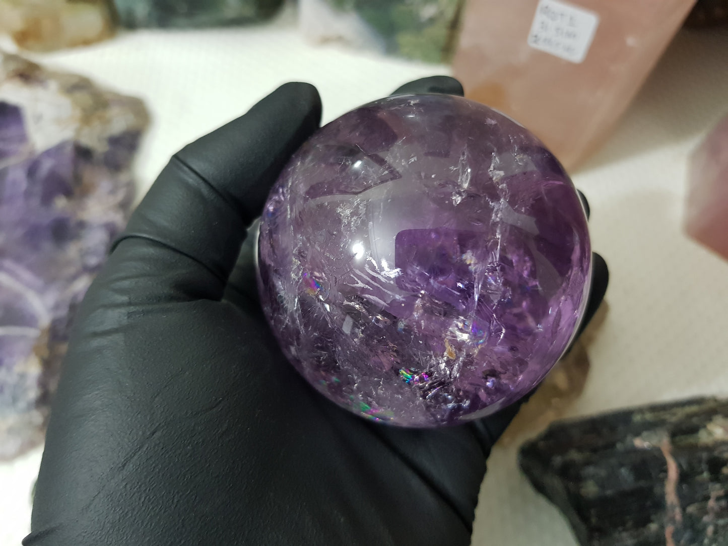 Brazilian Amethyst Crystal Sphere – BASP3