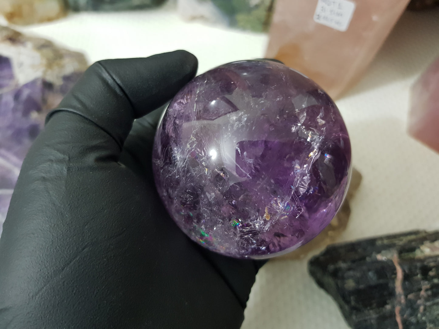 Brazilian Amethyst Crystal Sphere – BASP3