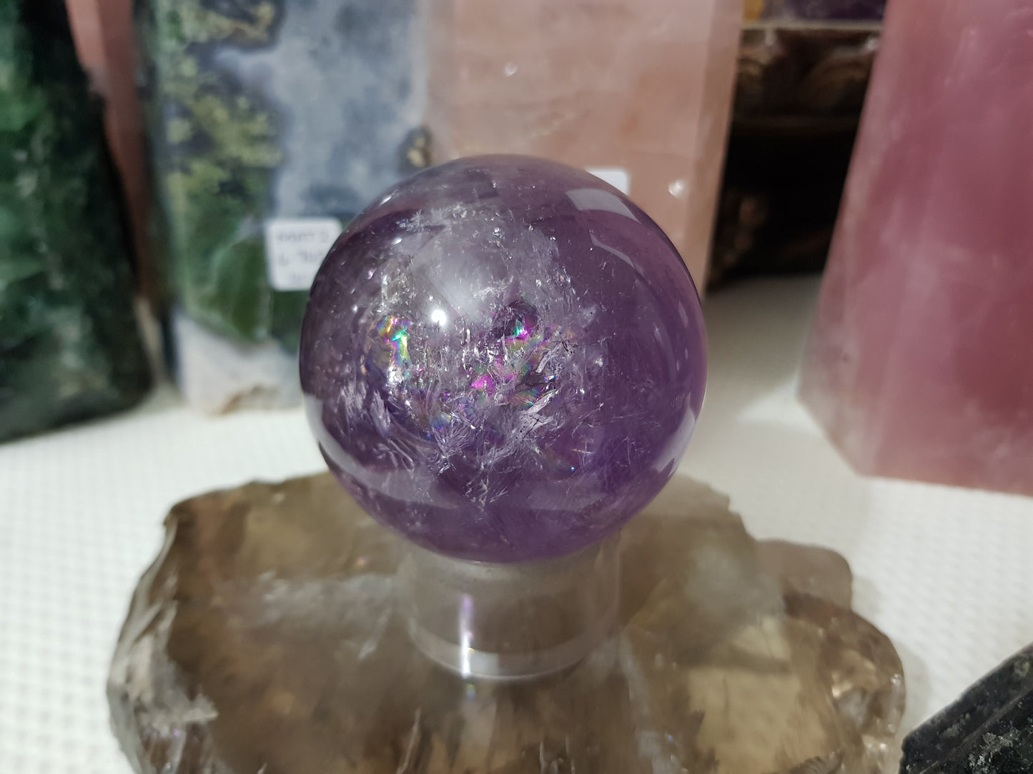 Brazilian Amethyst Crystal Sphere – BASP3