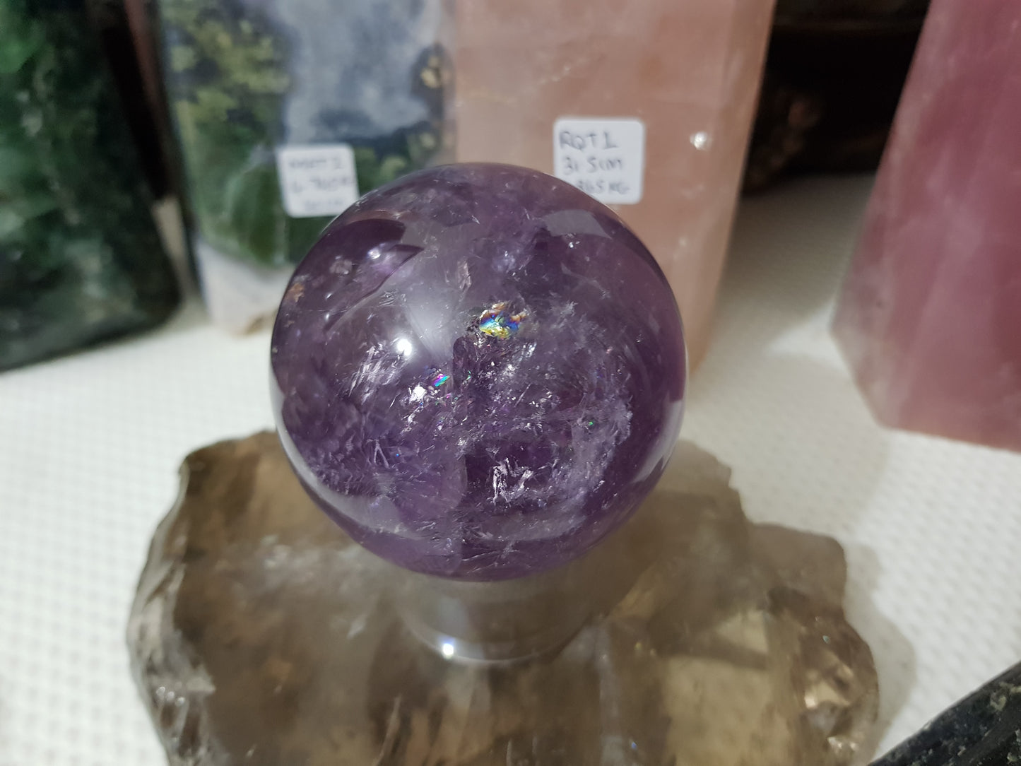 Brazilian Amethyst Crystal Sphere – BASP3