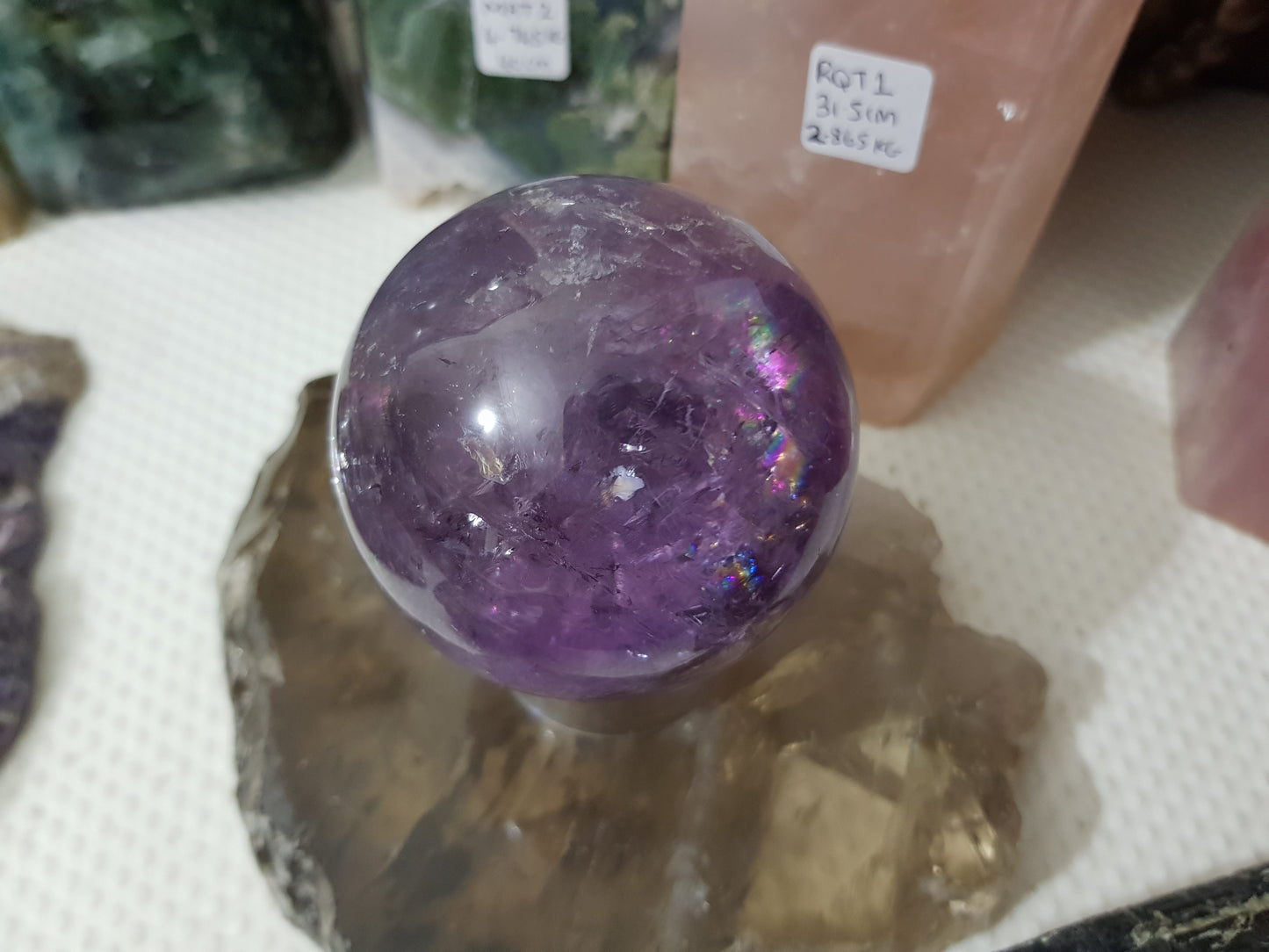 Brazilian Amethyst Crystal Sphere – BASP3