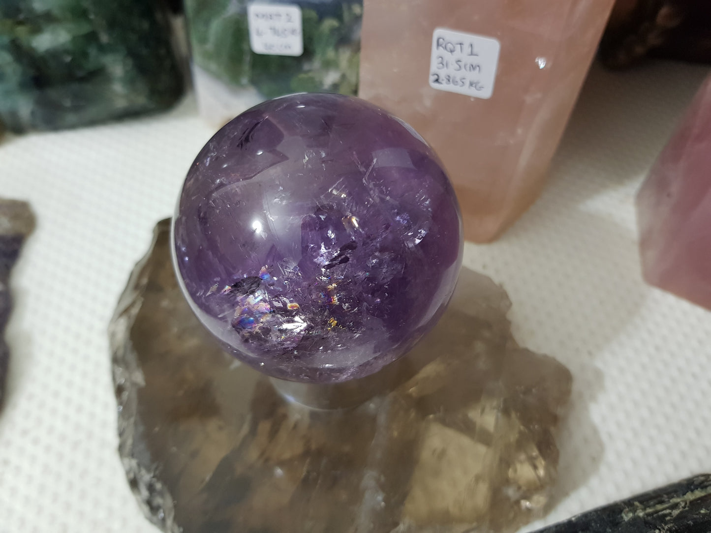 Brazilian Amethyst Crystal Sphere – BASP3