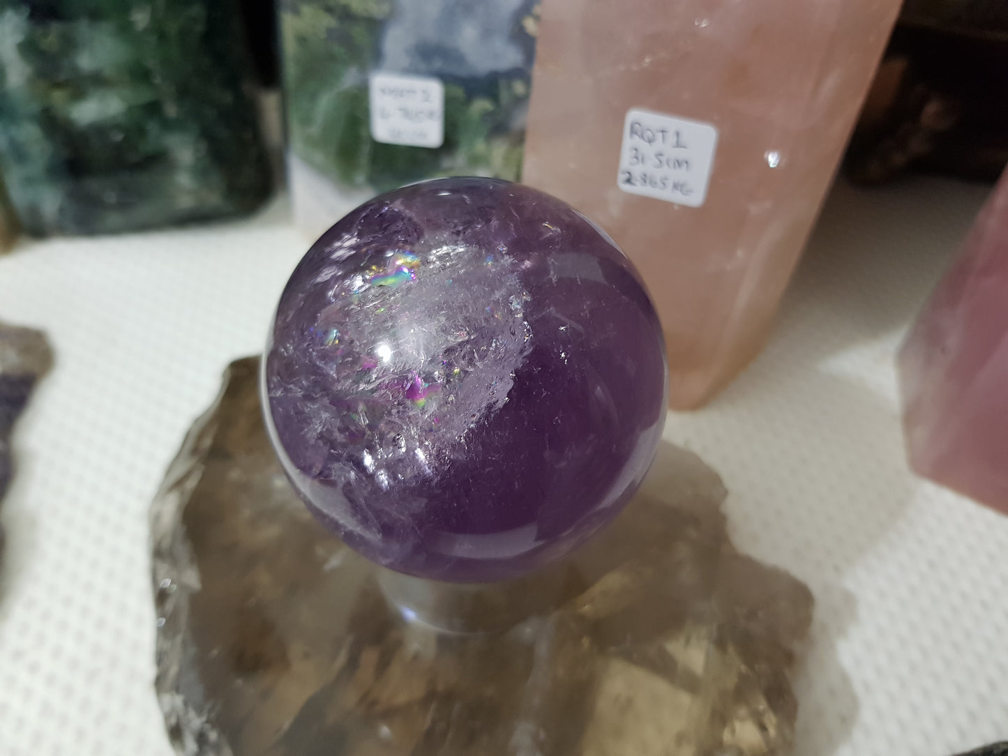 Brazilian Amethyst Crystal Sphere – BASP3