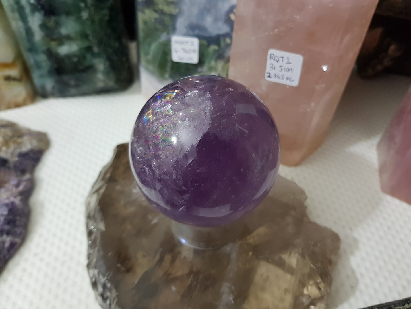 Brazilian Amethyst Crystal Sphere – BASP3