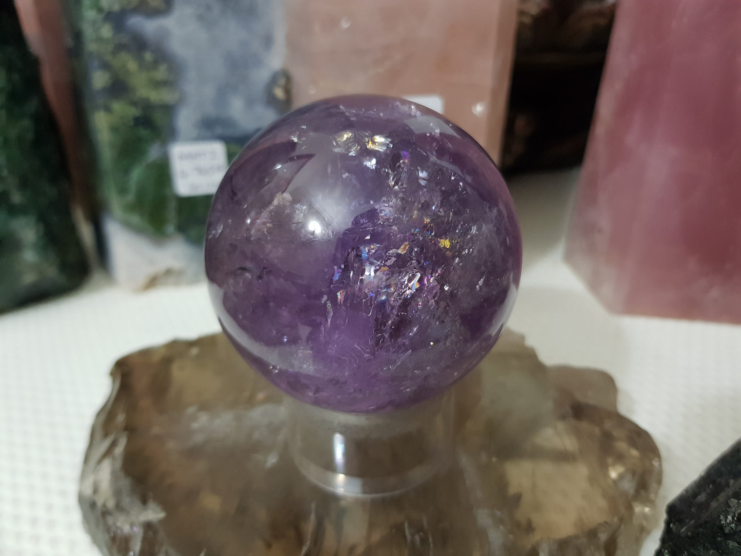 Brazilian Amethyst Crystal Sphere – BASP3