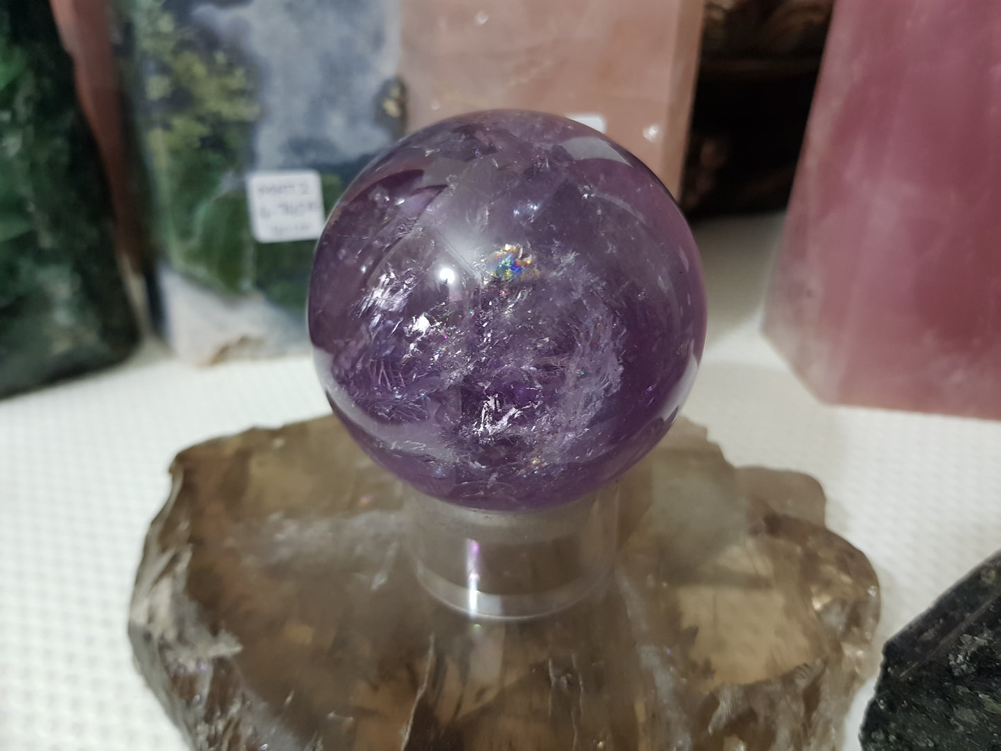 Brazilian Amethyst Crystal Sphere – BASP3