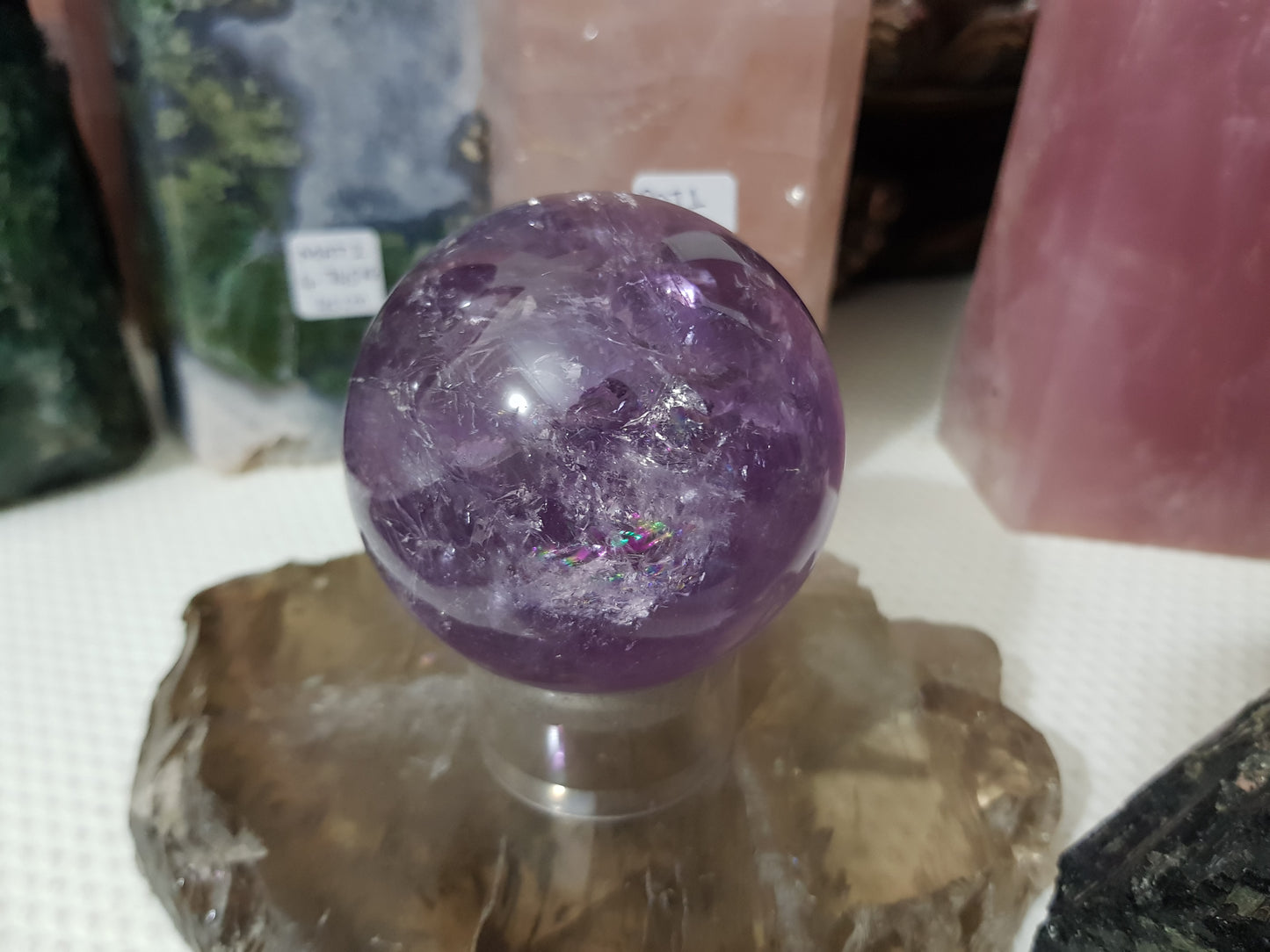 Brazilian Amethyst Crystal Sphere – BASP3