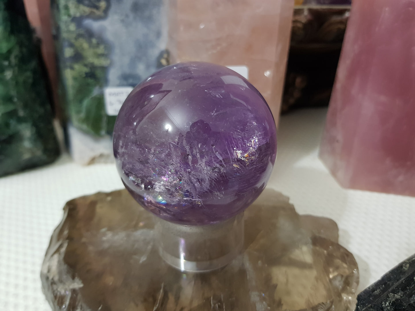 Brazilian Amethyst Crystal Sphere – BASP3