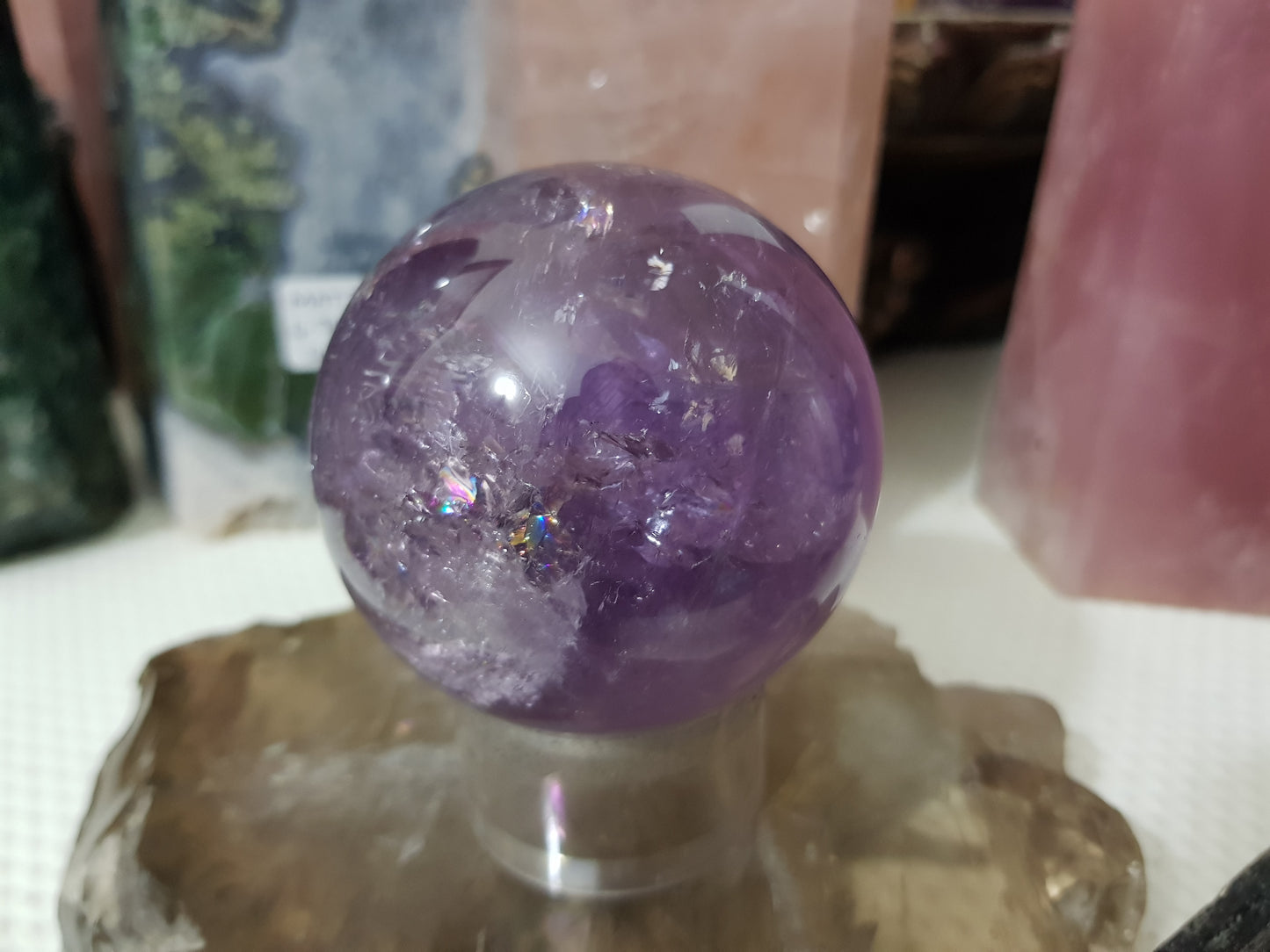 Brazilian Amethyst Crystal Sphere – BASP3