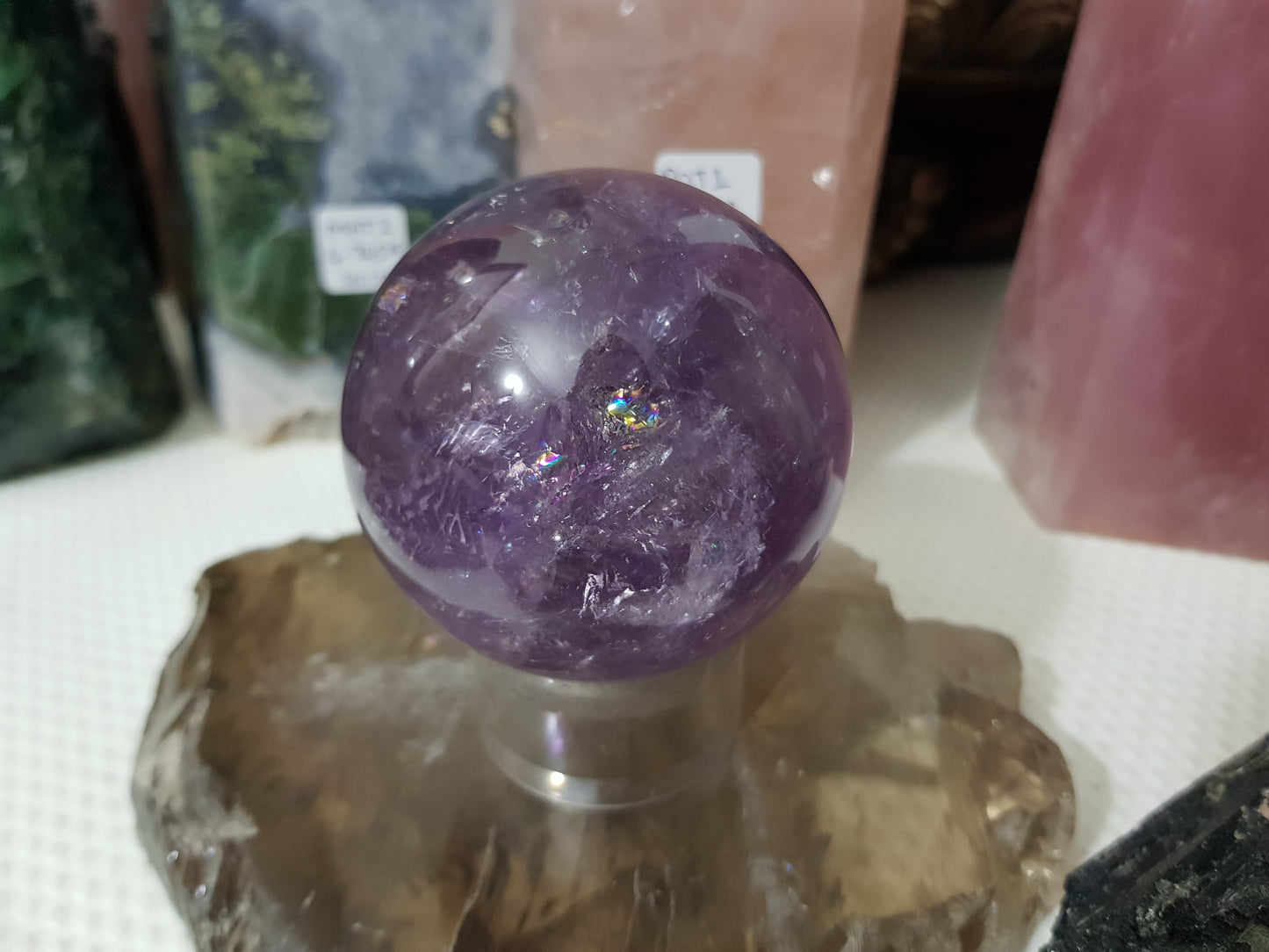 Brazilian Amethyst Crystal Sphere – BASP3