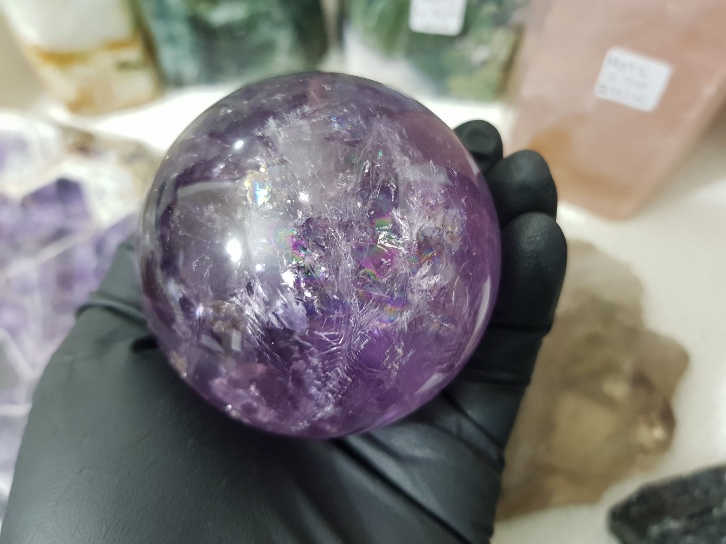 Brazilian Amethyst Crystal Sphere – BASP3