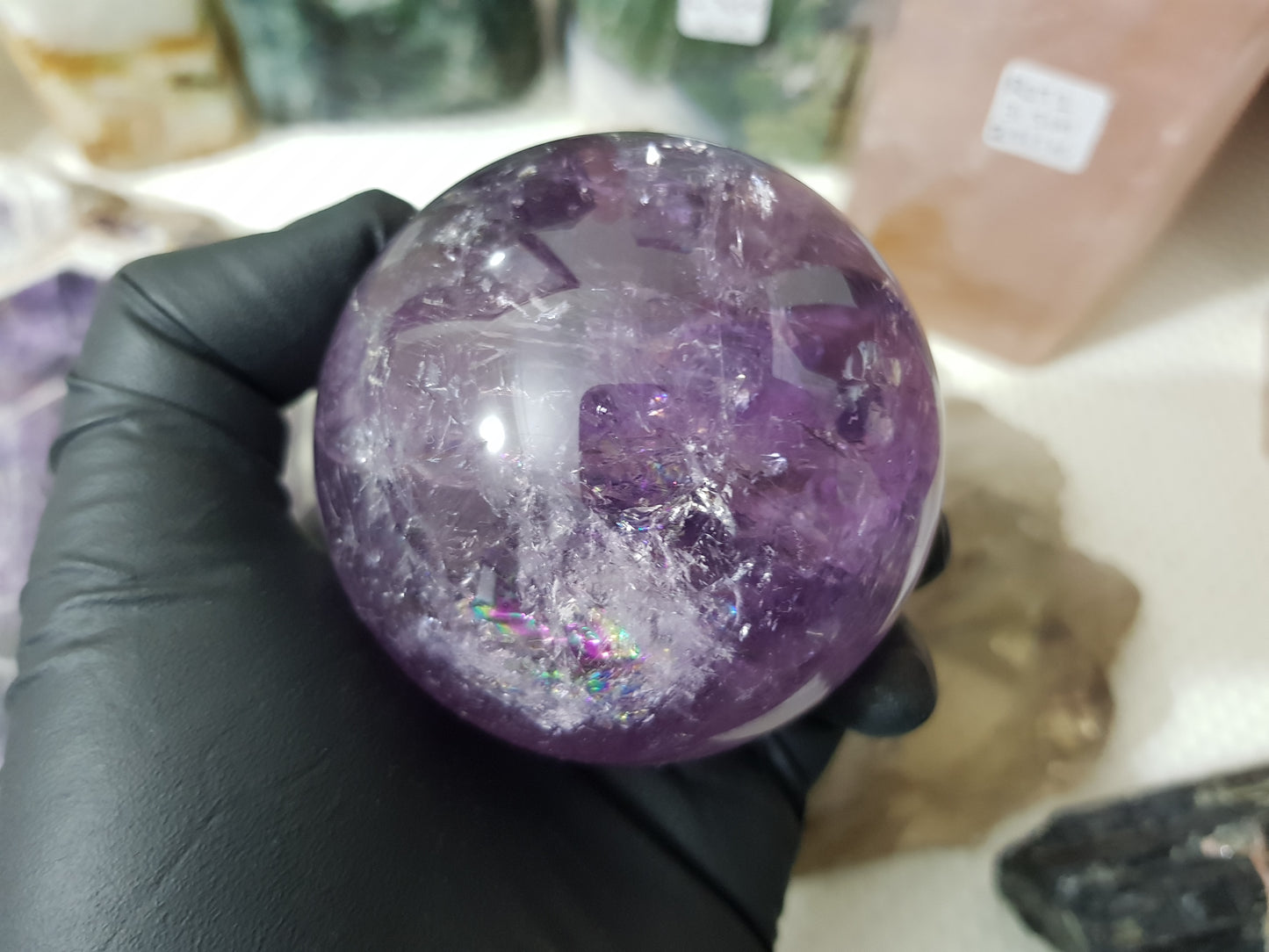 Brazilian Amethyst Crystal Sphere – BASP3