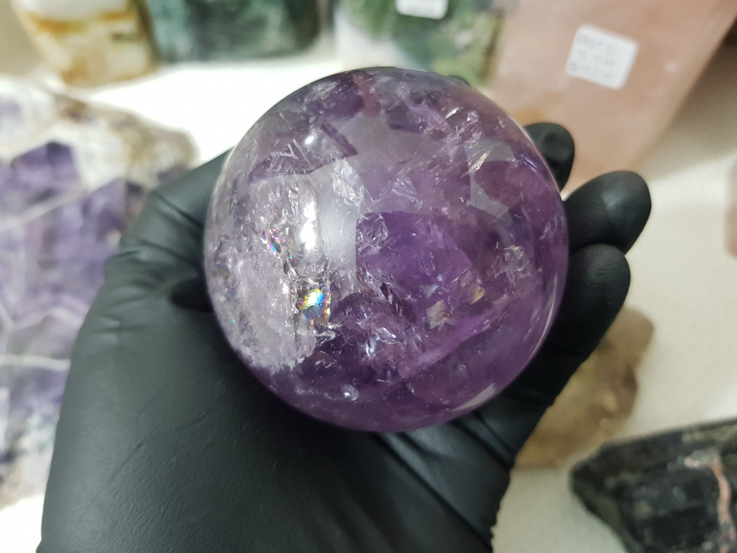 Brazilian Amethyst Crystal Sphere – BASP3