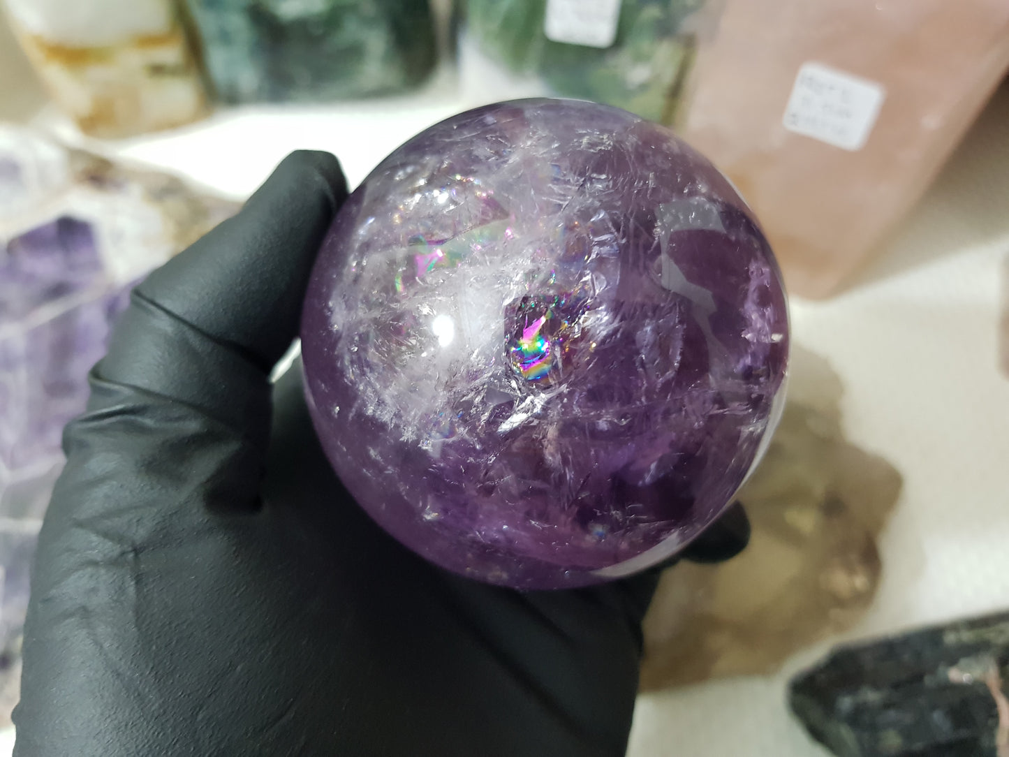 Brazilian Amethyst Crystal Sphere – BASP3