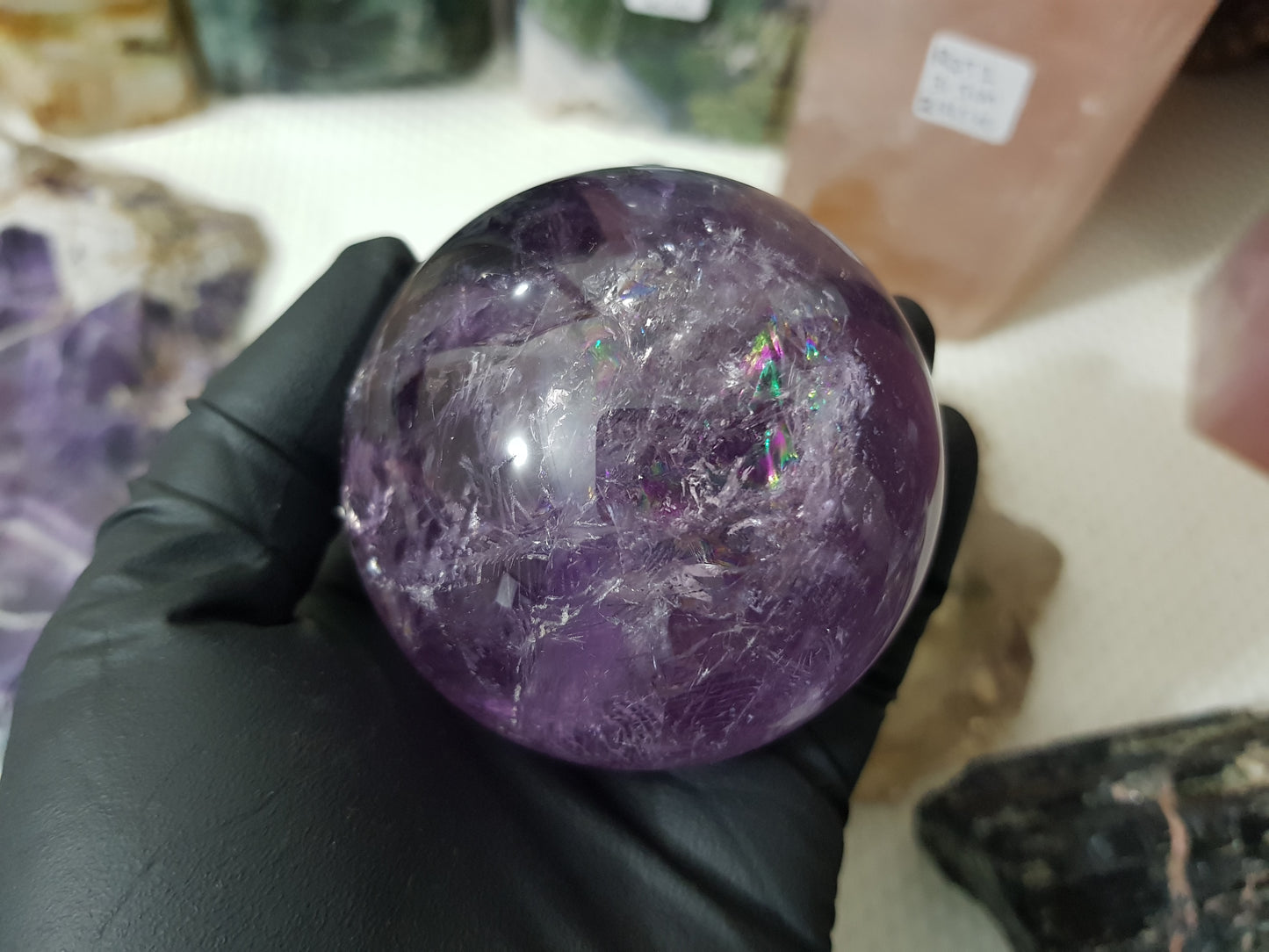 Brazilian Amethyst Crystal Sphere – BASP3