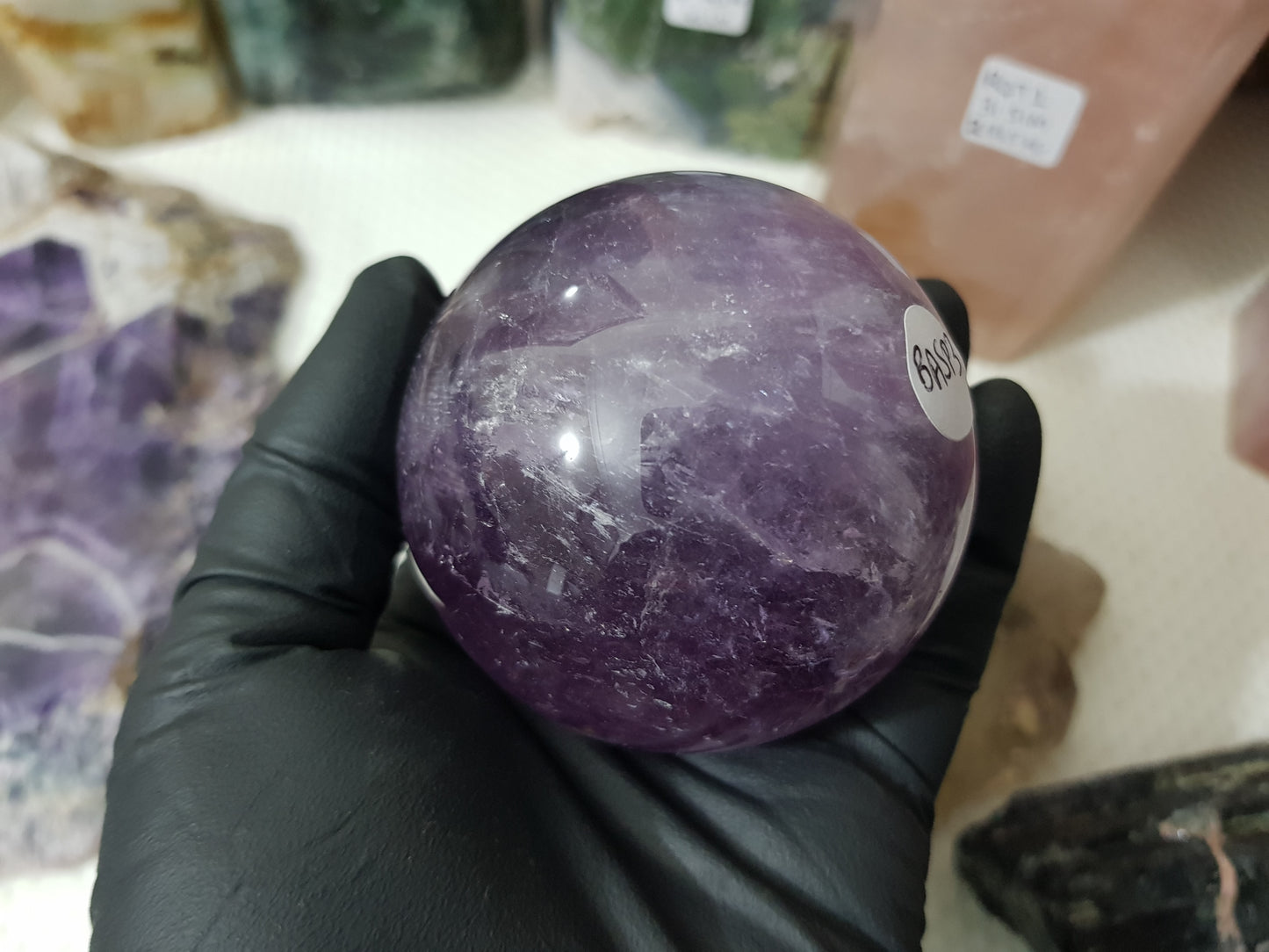Brazilian Amethyst Crystal Sphere – BASP3