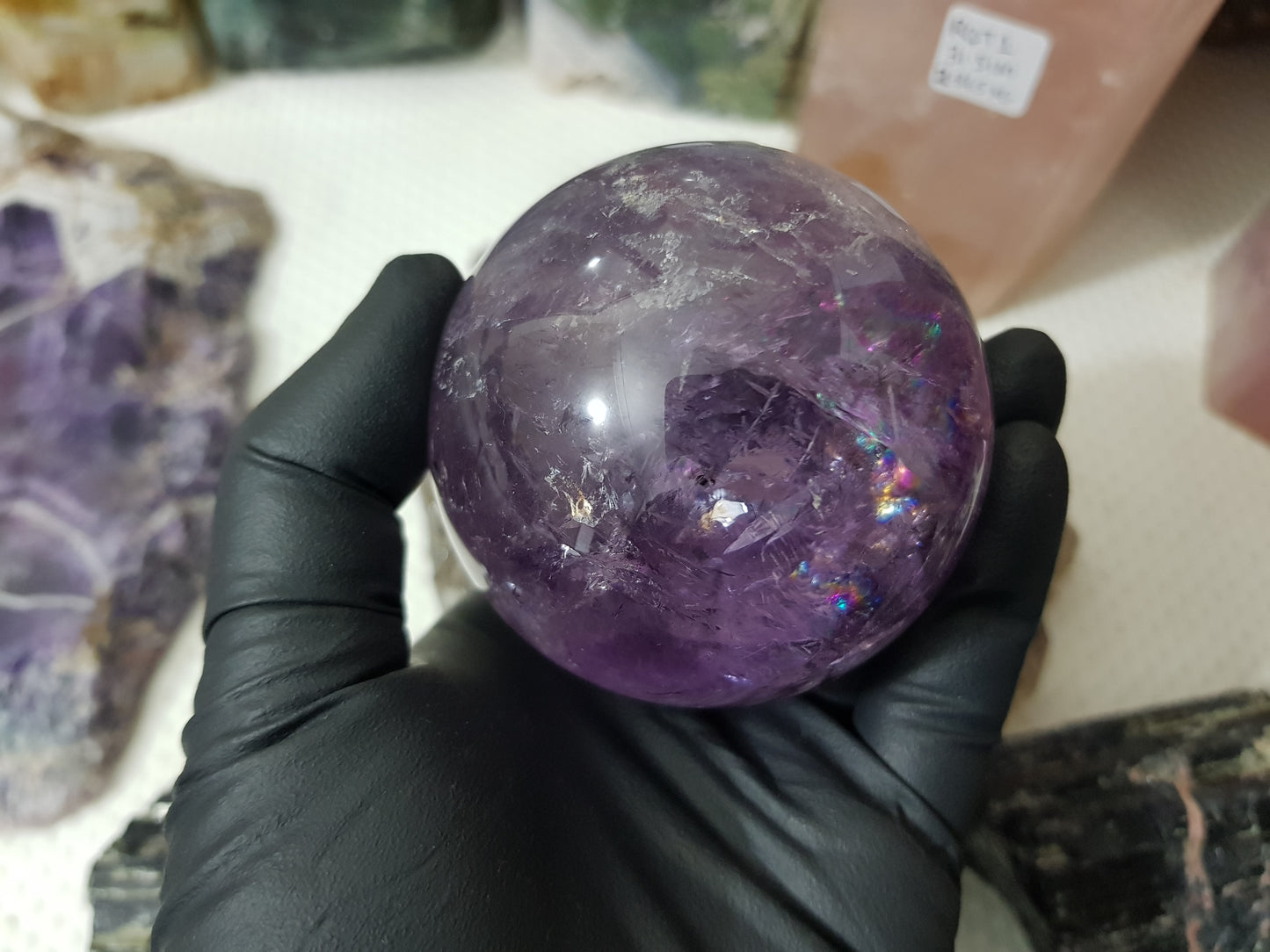 Brazilian Amethyst Crystal Sphere – BASP3