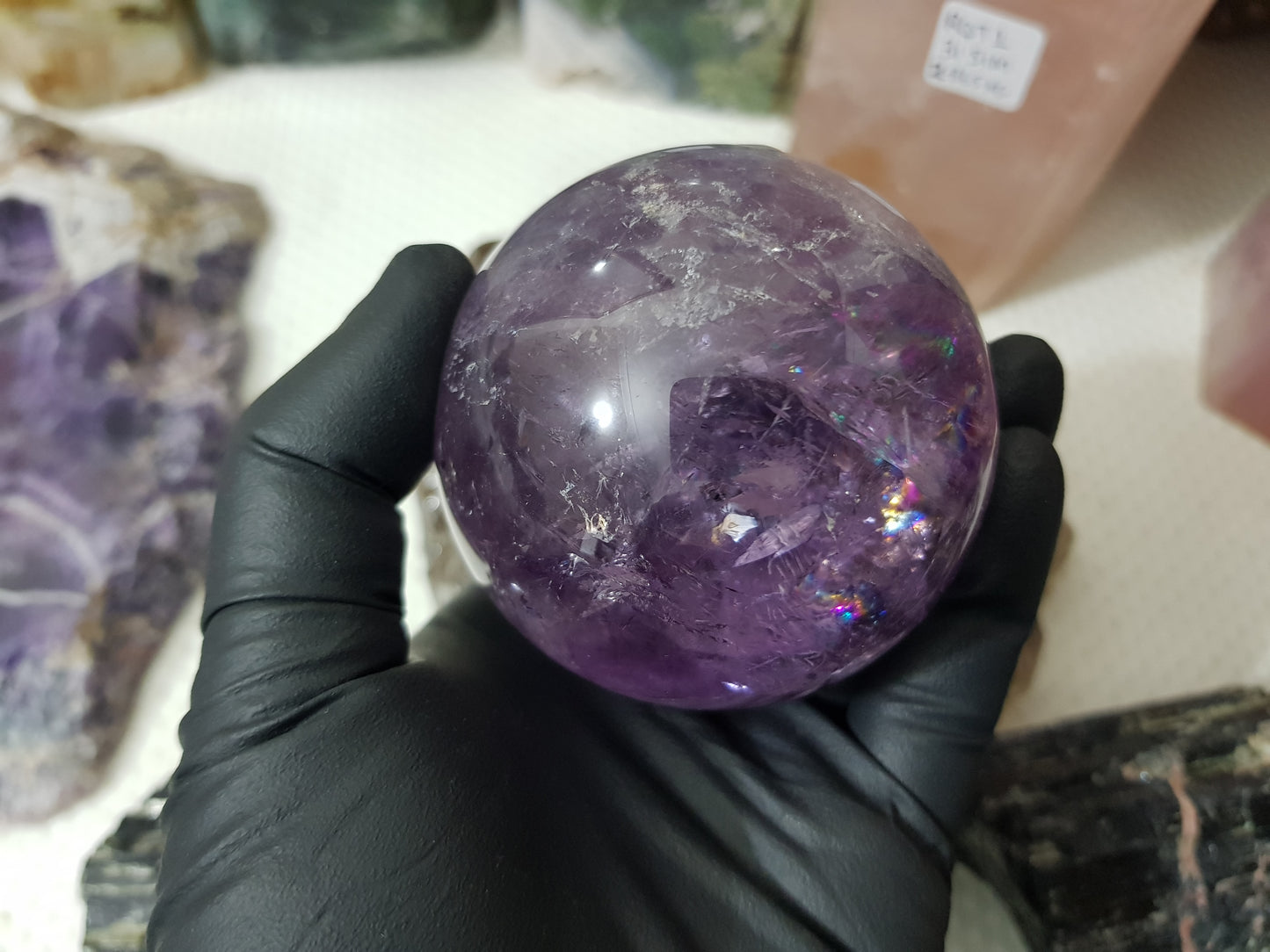 Brazilian Amethyst Crystal Sphere – BASP3