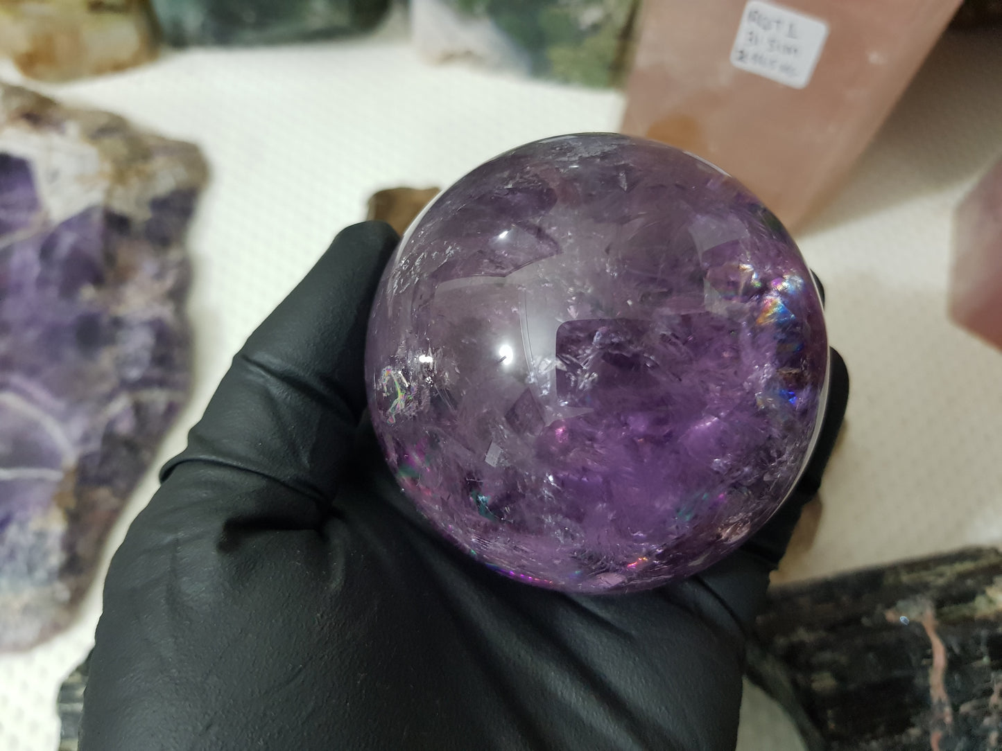 Brazilian Amethyst Crystal Sphere – BASP3