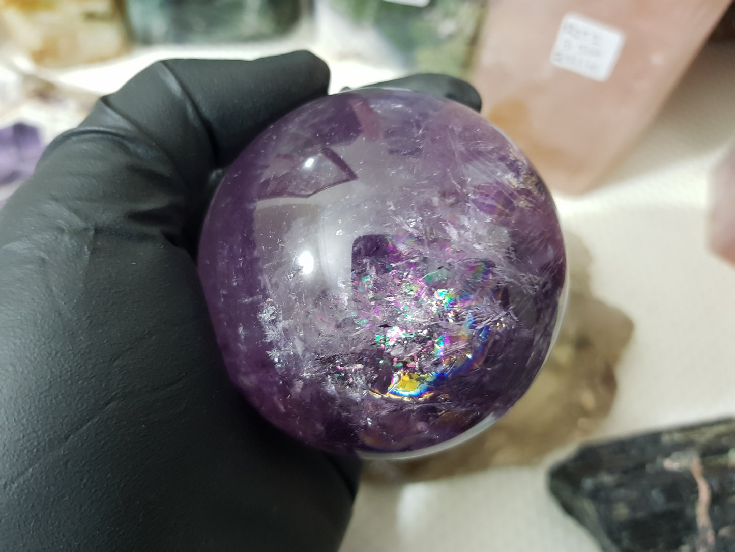 Brazilian Amethyst Crystal Sphere – BASP3