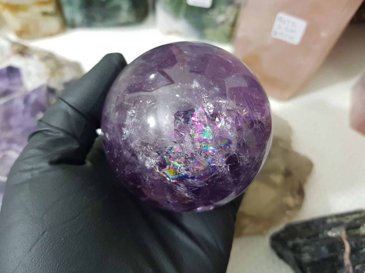 Brazilian Amethyst Crystal Sphere – BASP3