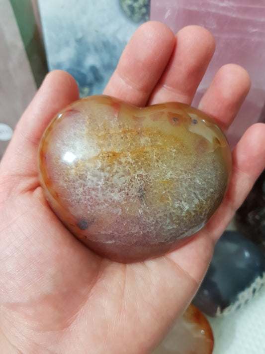 Carnelian Crystal Heart – CH25