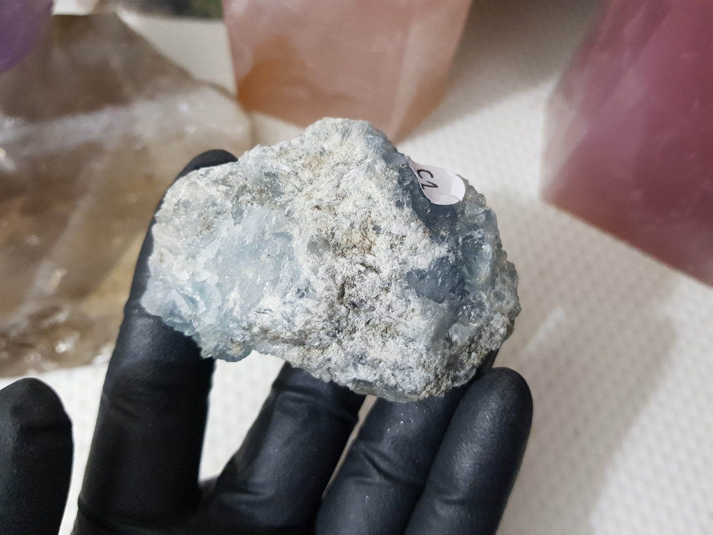 Celestite Crystal Cluster - C1