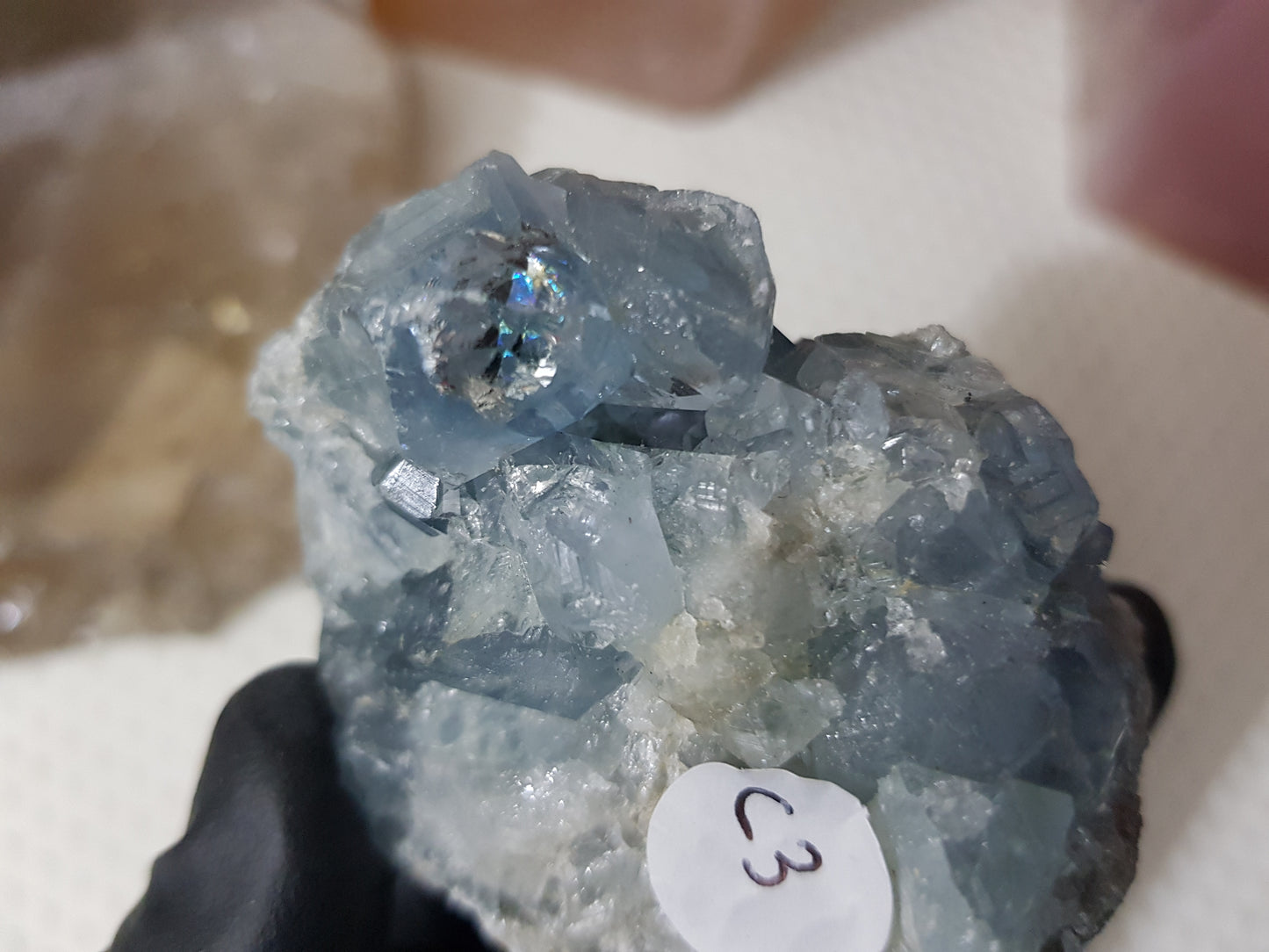 Celestite Crystal Cluster - C3