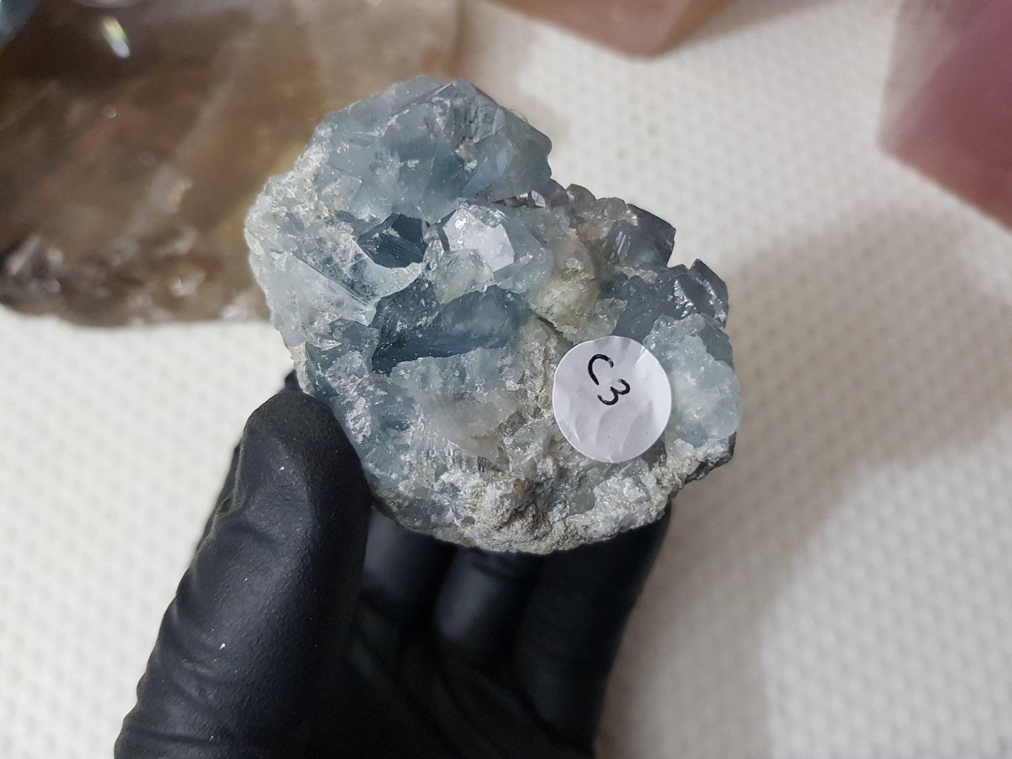 Celestite Crystal Cluster - C3