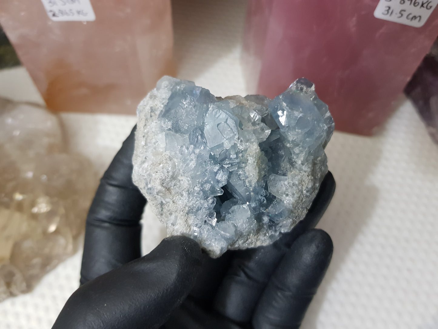 Celestite Crystal Cluster - C3