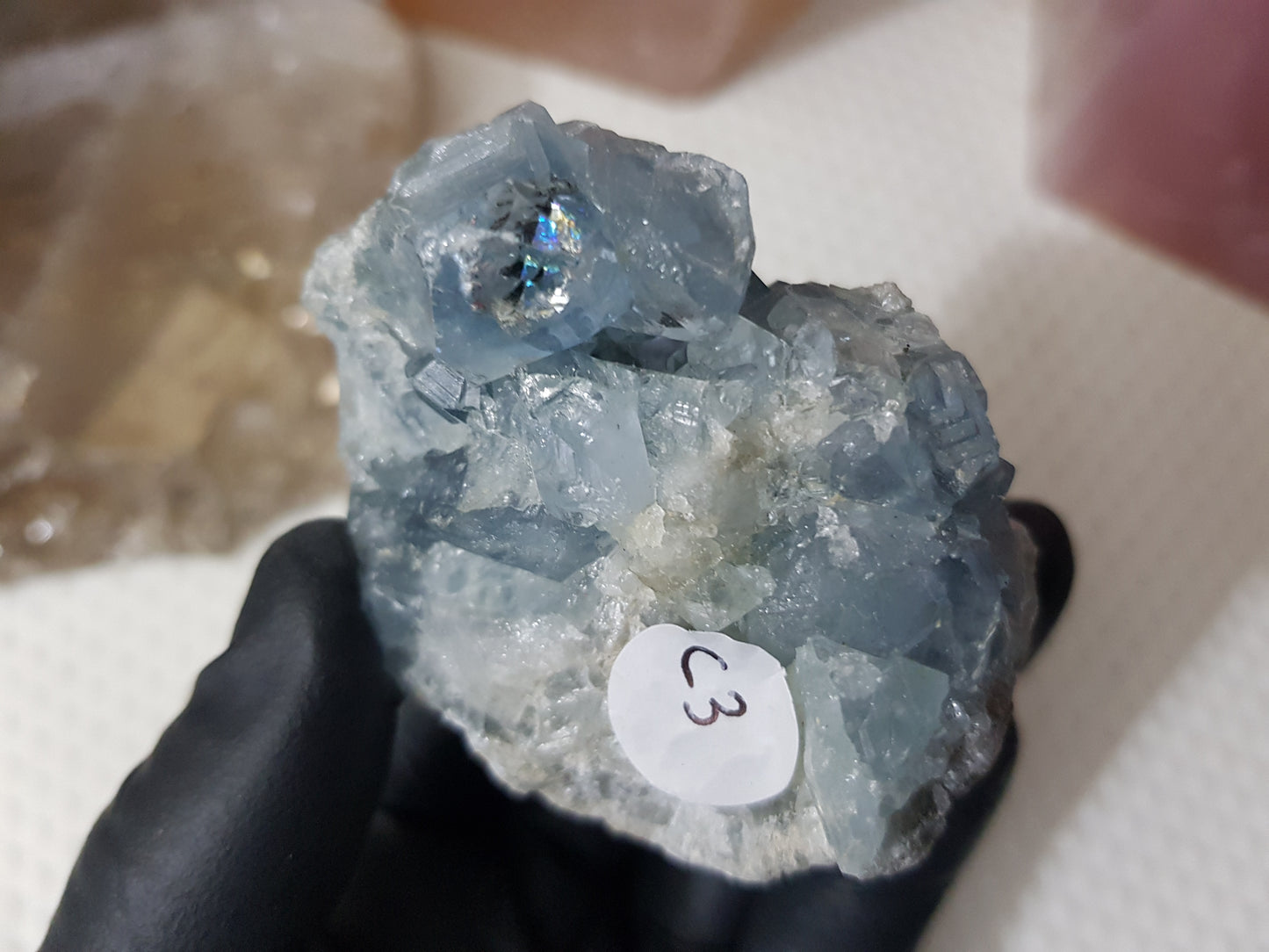 Celestite Crystal Cluster - C3