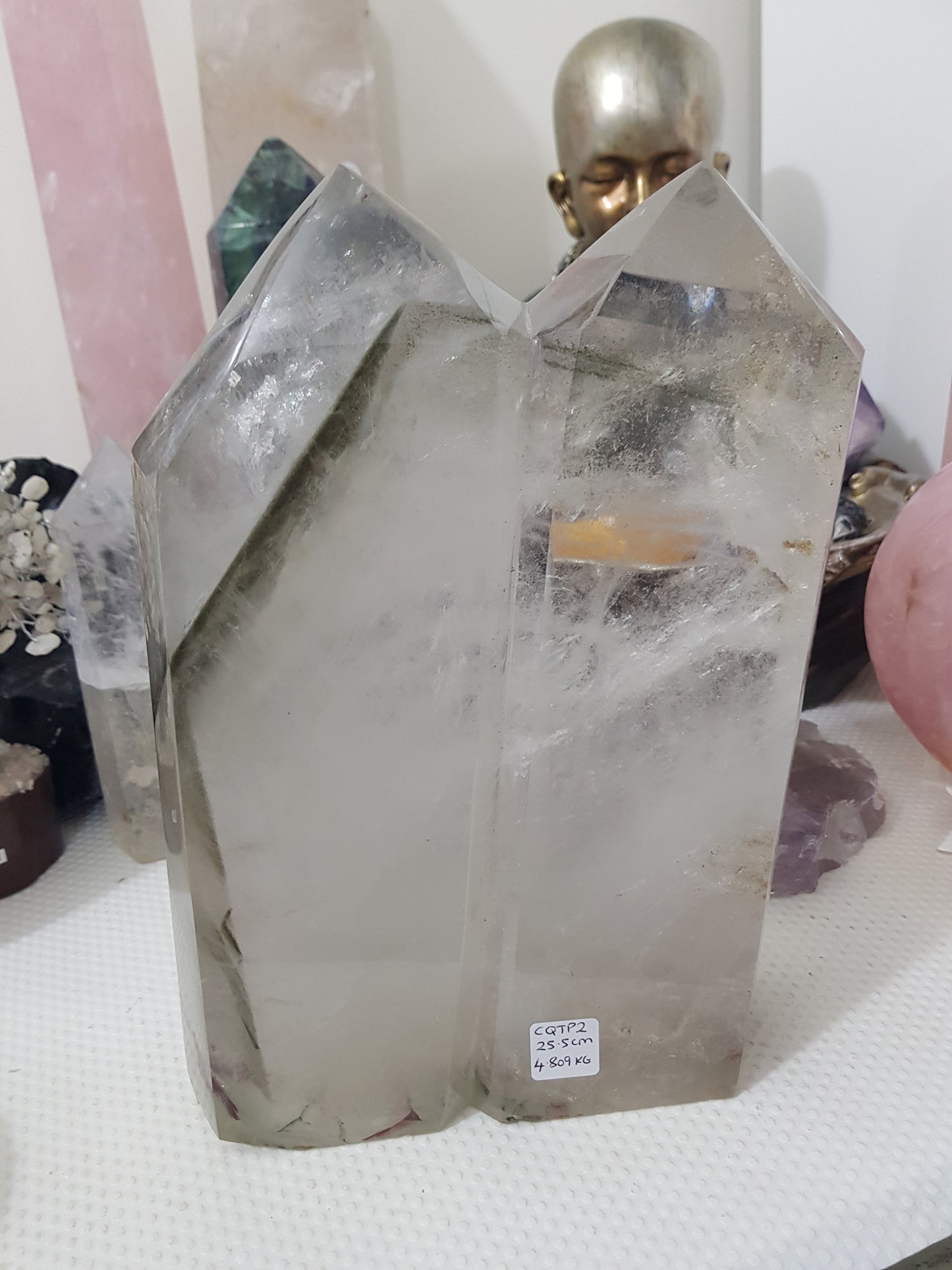 Huge Double Terminated Clear Quartz Crystal Point – CQTP2