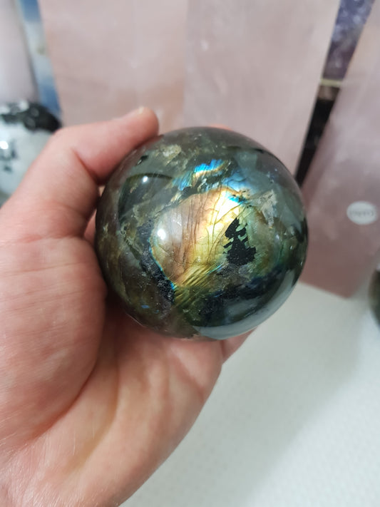 Labradorite Crystal Sphere - LSP4