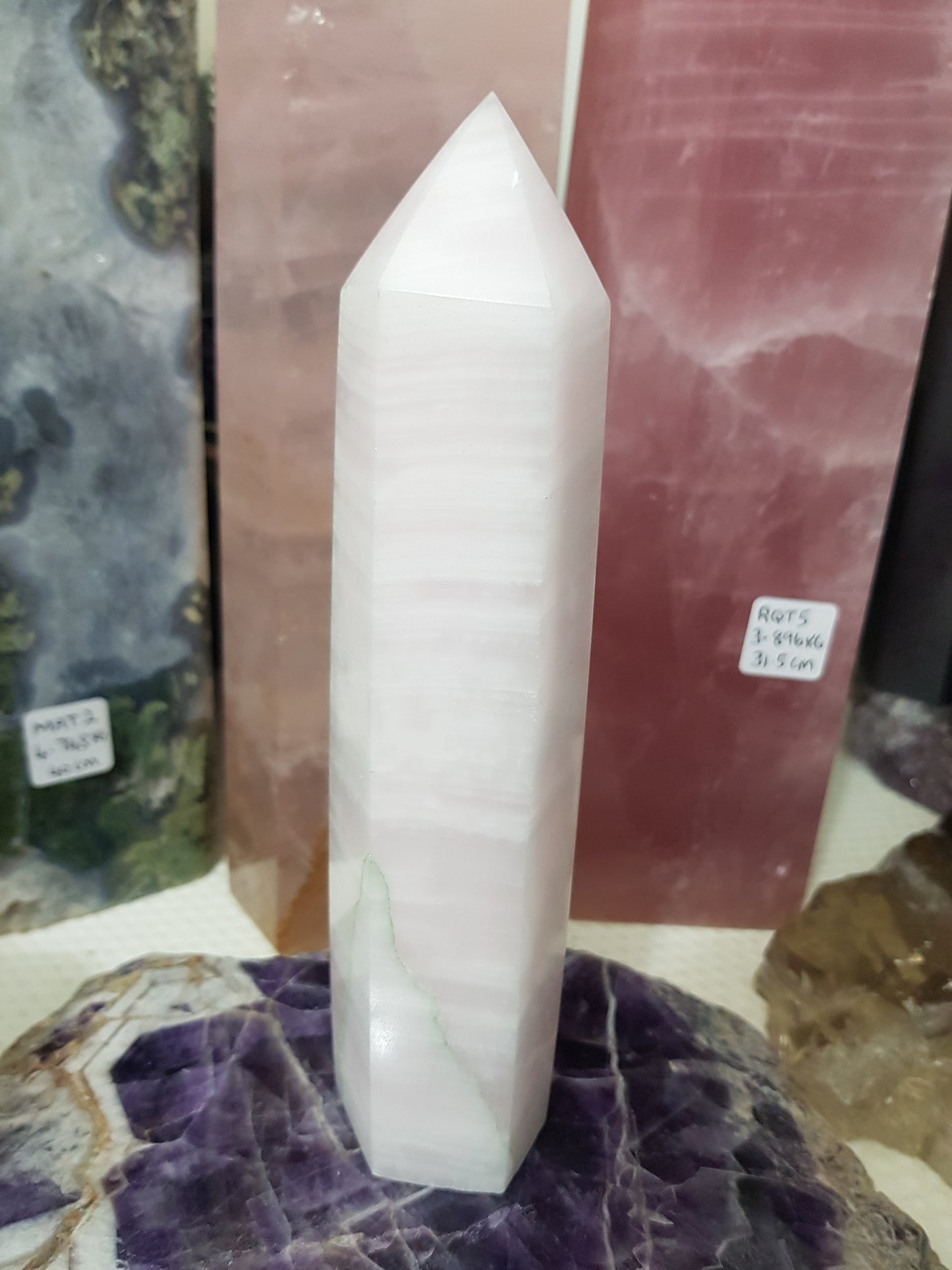 Mangano Calcite Crystal Point – MCP2