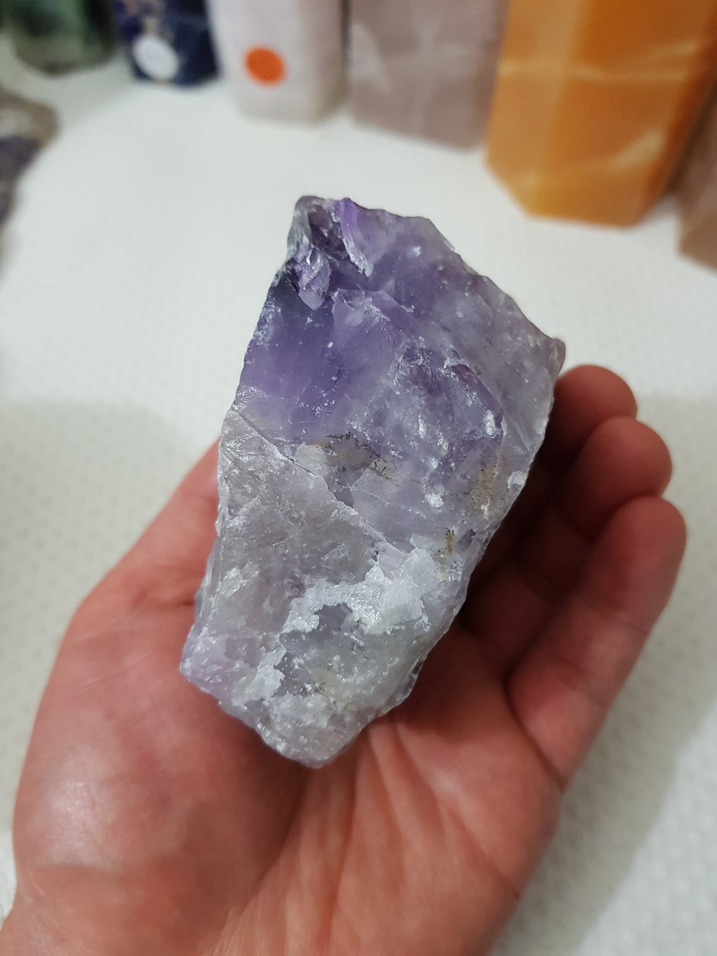 Natural Chevron Amethyst Crystal Rock - NCA1