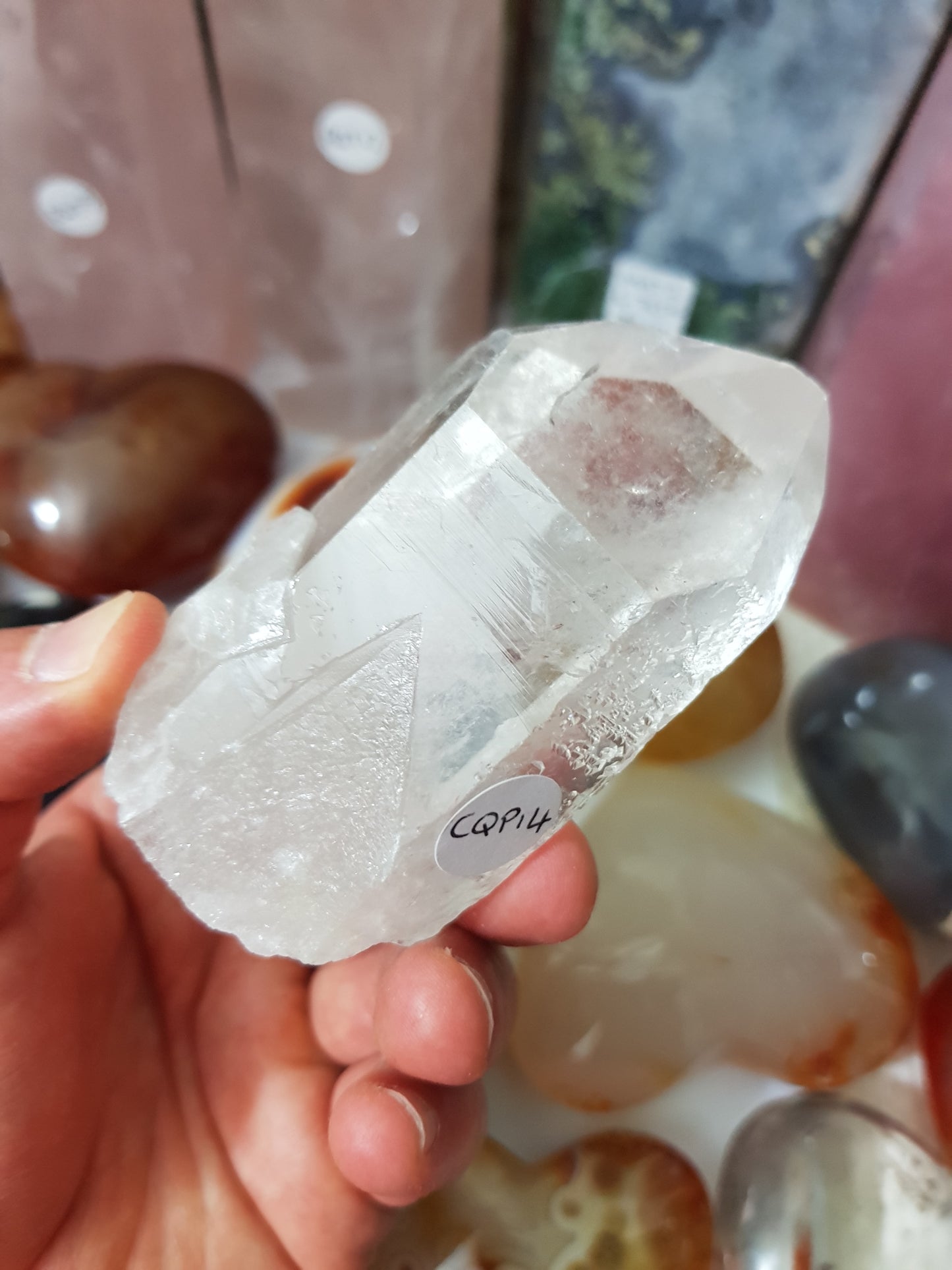 Natural Clear Quartz Crystal Point - CQP14