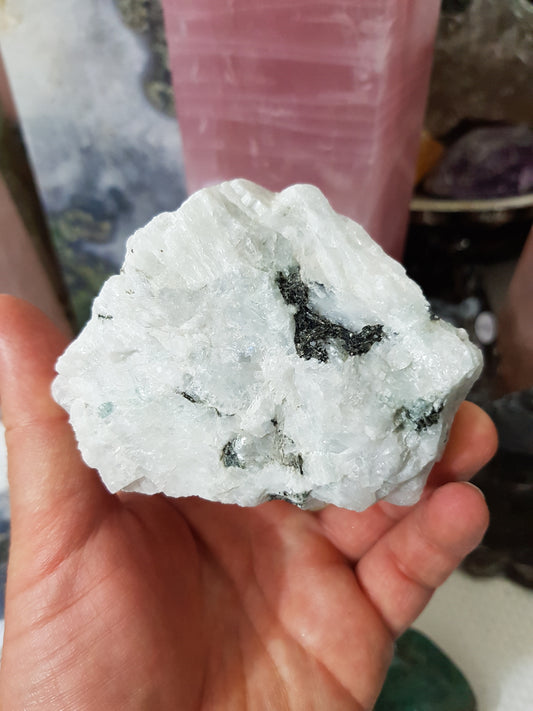 Natural Rainbow Moonstone Crystal - MS15